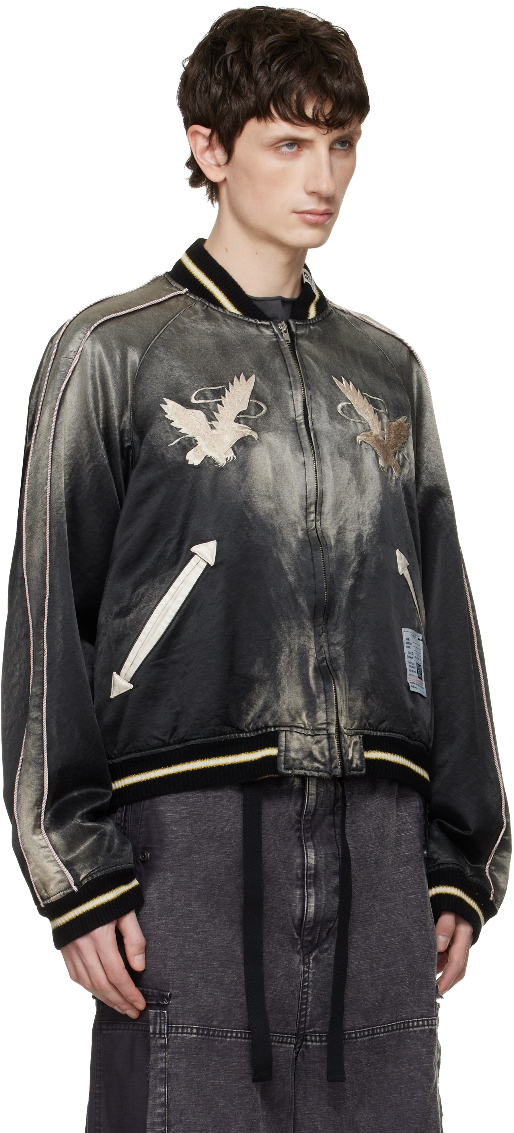 Maison MIHARA YASUHIRO: Black Sun Faded Like Souvenir Bomber