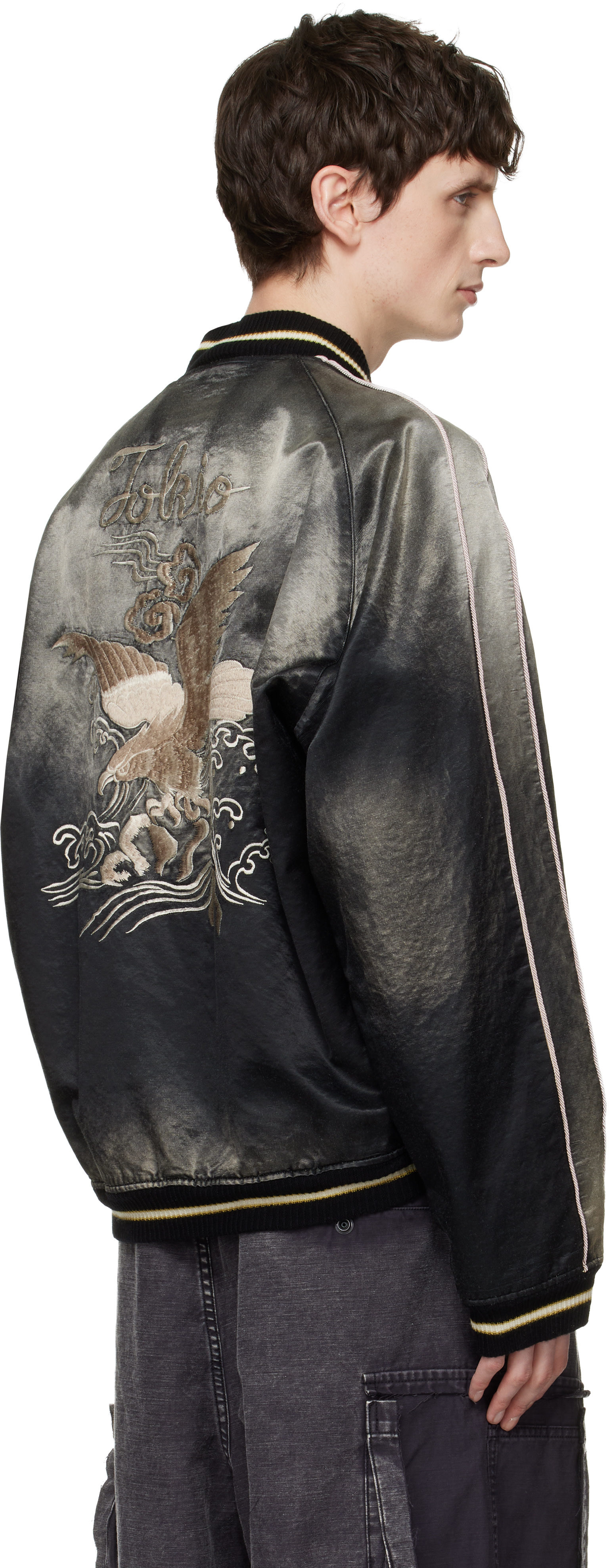 Maison MIHARA YASUHIRO: Black Sun Faded Like Souvenir Bomber 