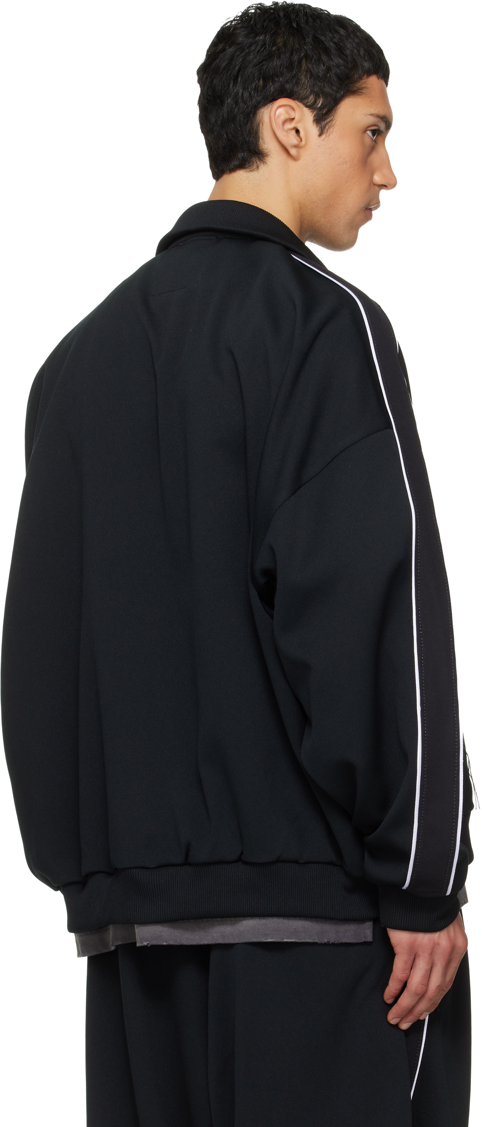 Maison MIHARA YASUHIRO: Black Amateur Sewn Like Track Jacket