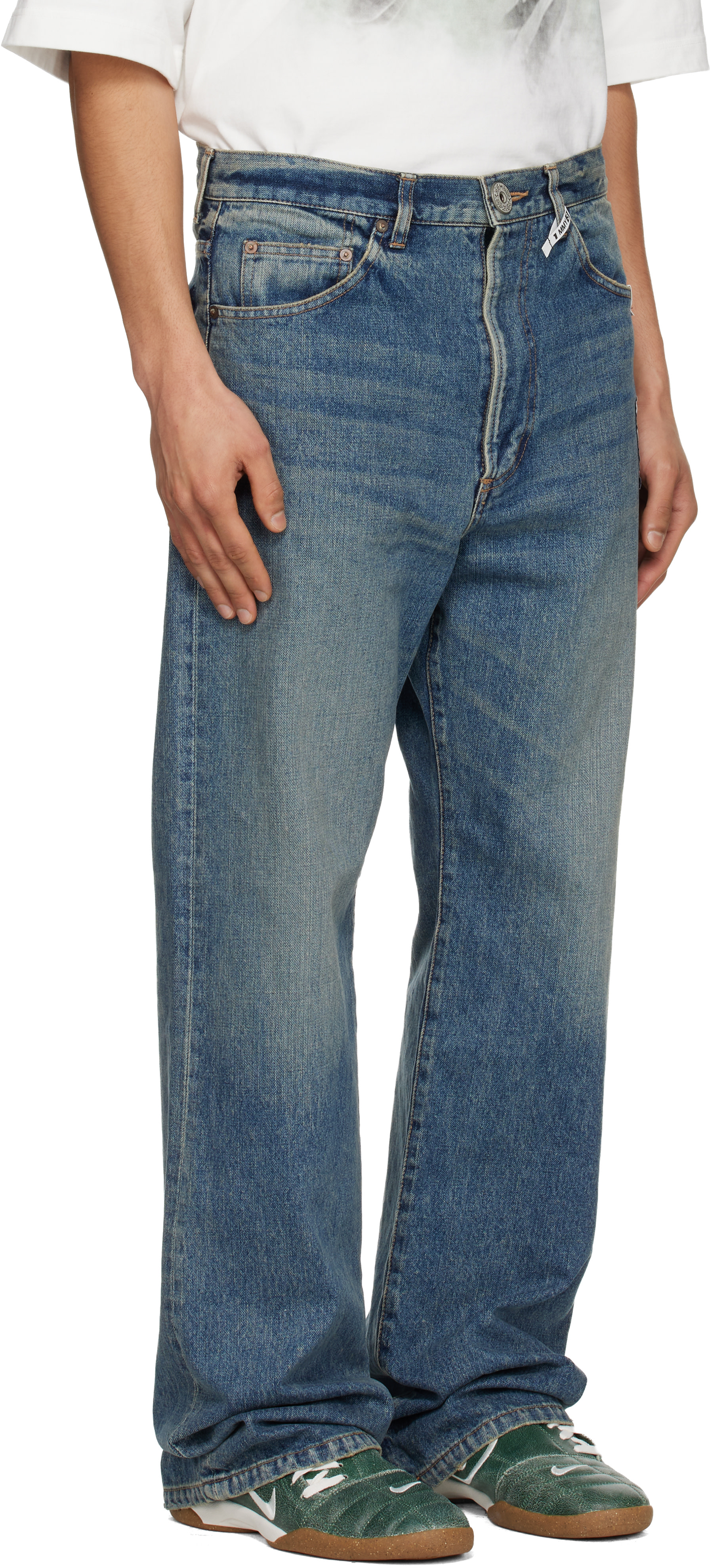 Maison MIHARA YASUHIRO - Jean évasé bleu