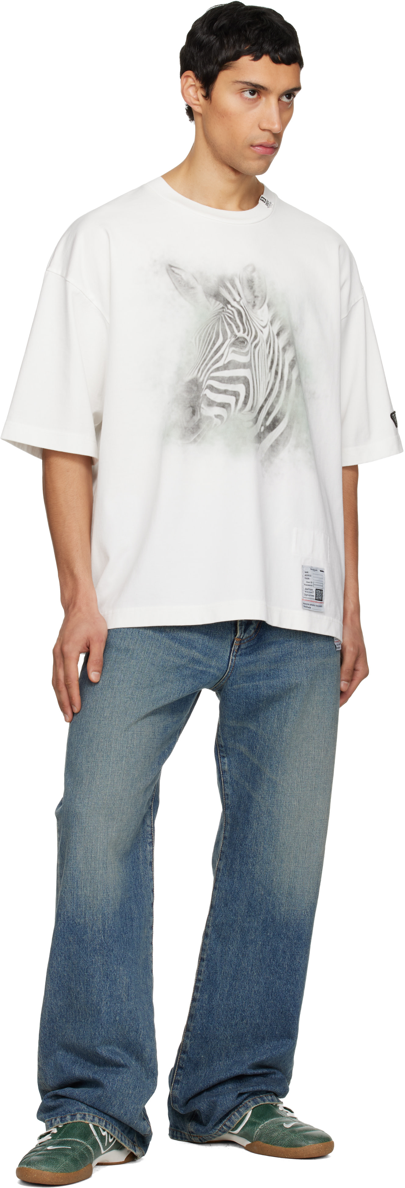 Maison MIHARA YASUHIRO - Jean évasé bleu