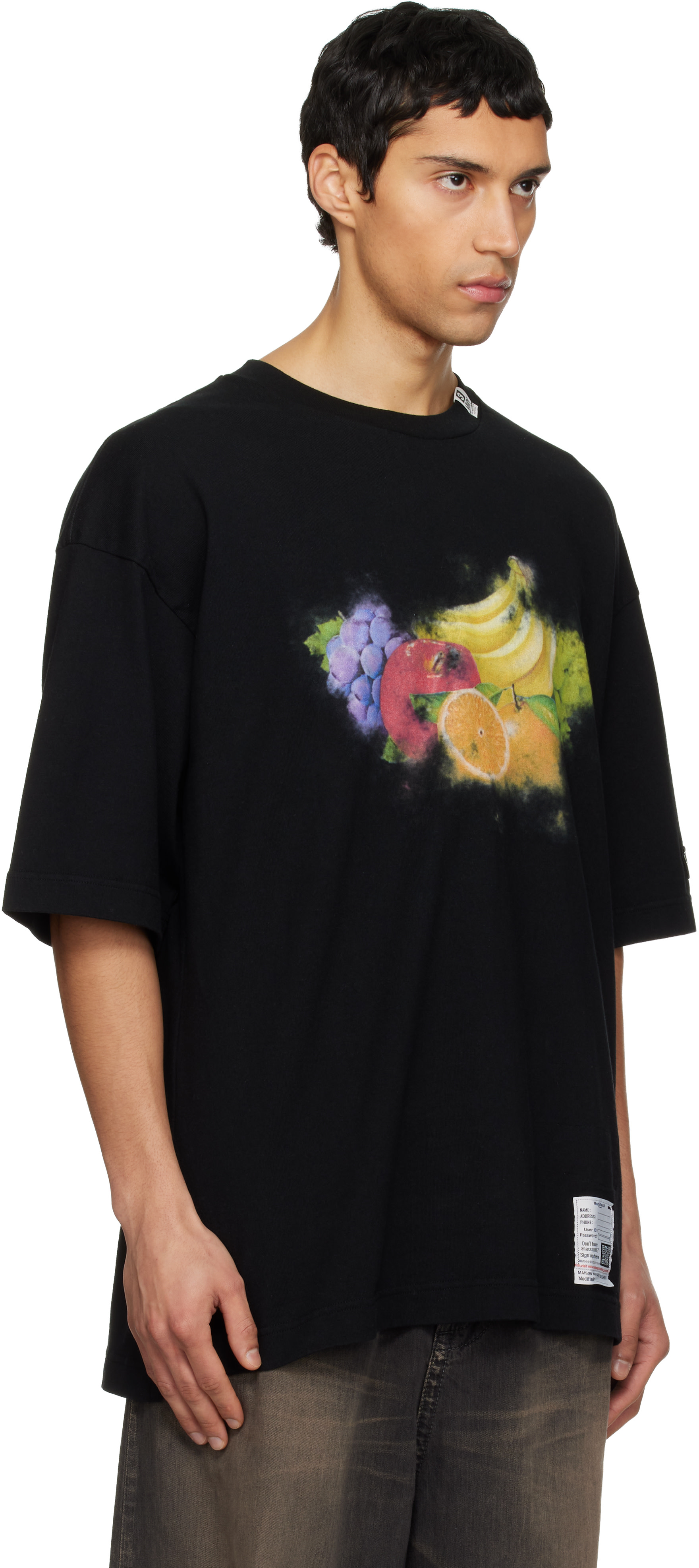 Maison MIHARA YASUHIRO - Black Fruit Printed T-shirt