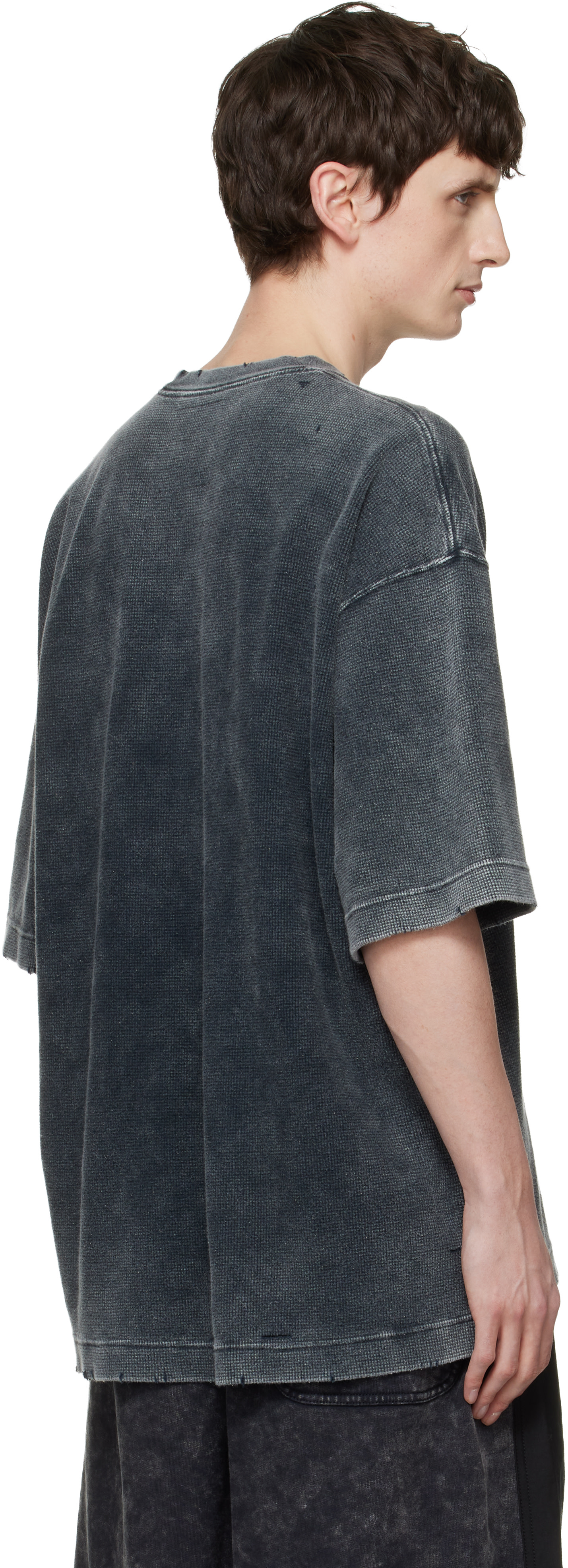 Maison MIHARA YASUHIRO - Black Bleached Thermal T-shirt