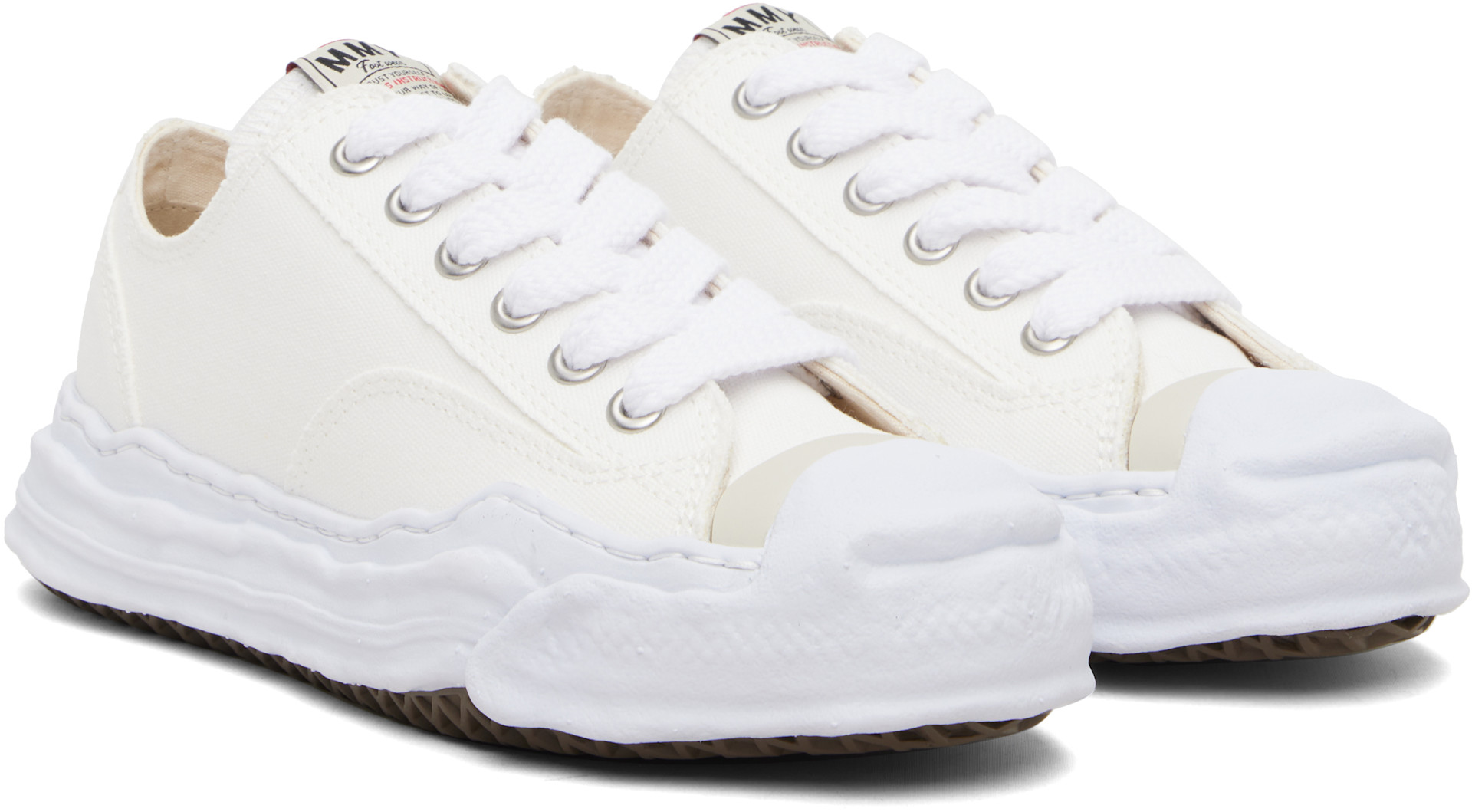 Maison MIHARA YASUHIRO: Off-White 'Hank' OG Sole Canvas Low-Top