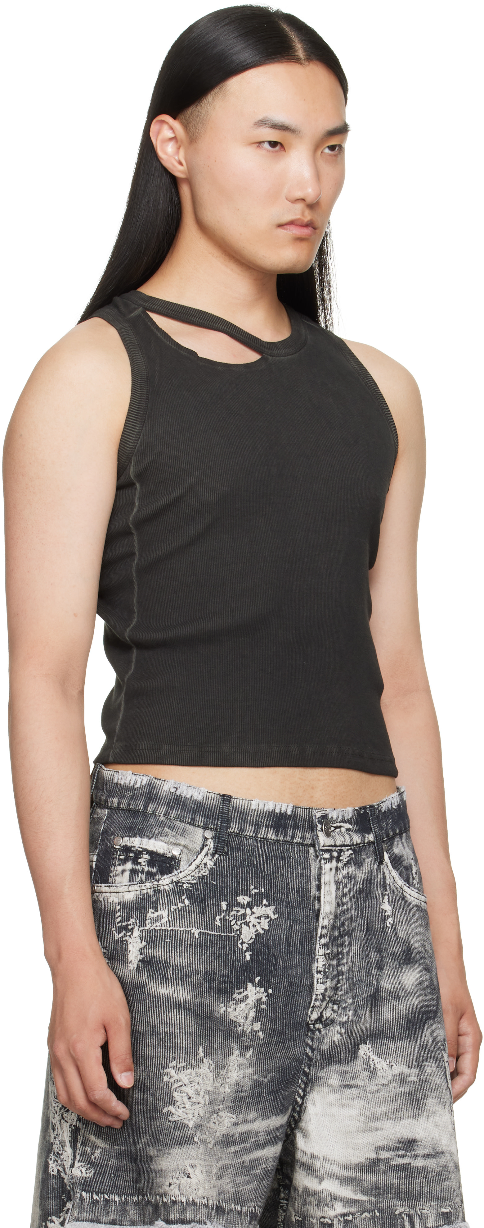 CAMPERLAB - Black Ribbed Tank Top