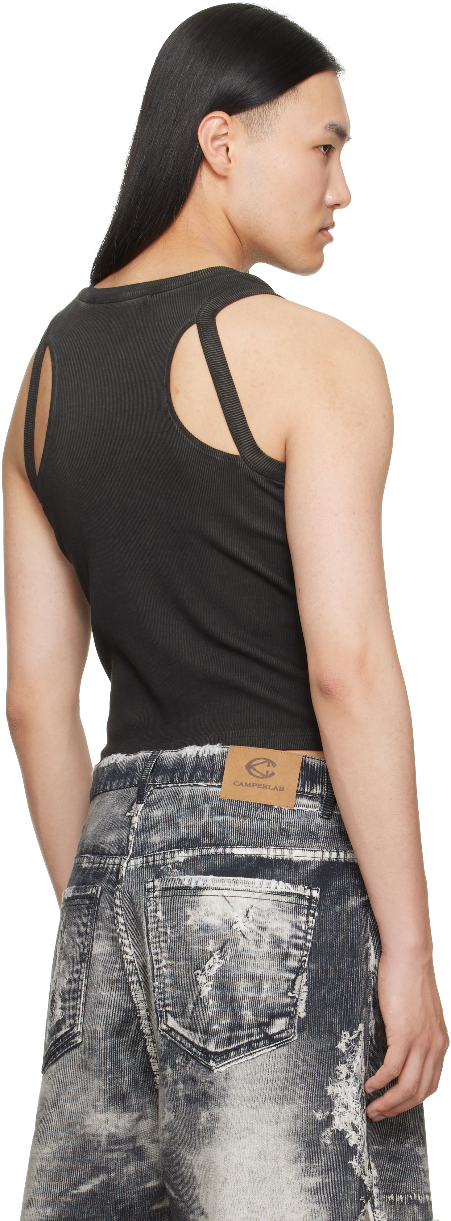 CAMPERLAB - Black Ribbed Tank Top