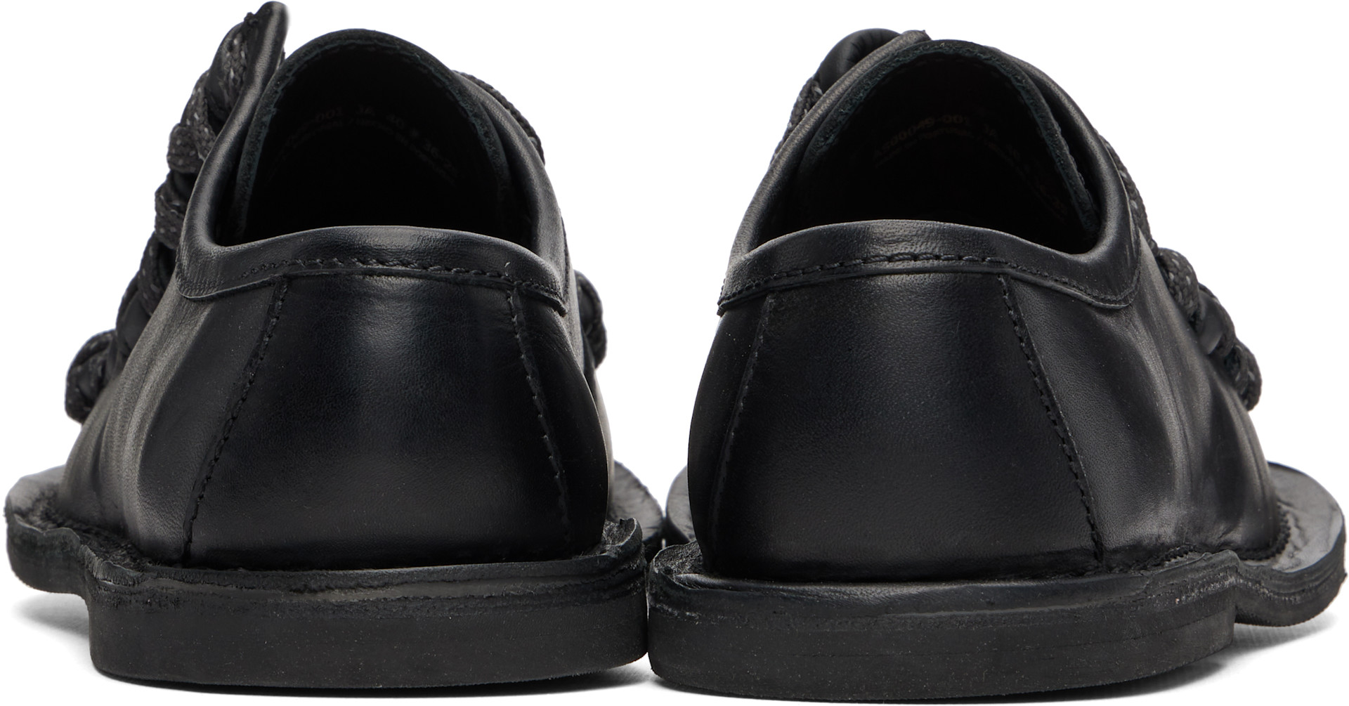 CAMPERLAB: Black Eki Lace-Up Derbys | SSENSE