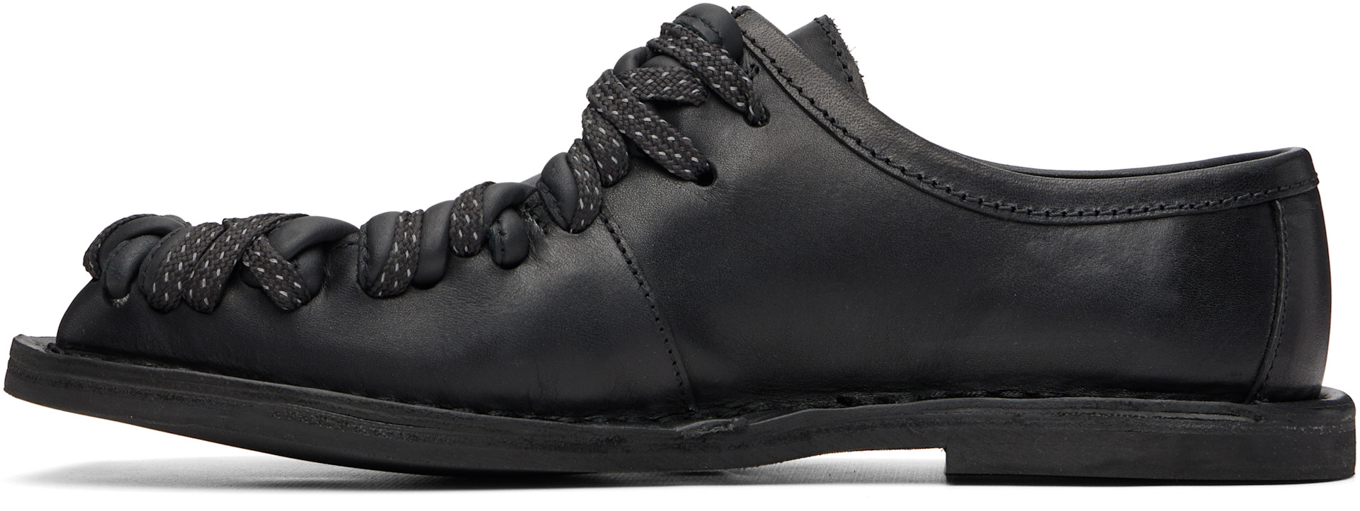 CAMPERLAB: Black Eki Lace-Up Derbys | SSENSE