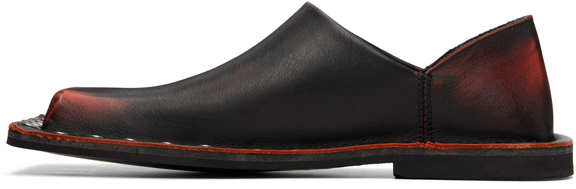 CAMPERLAB - 블랙 & 오렌지 메노스말 로퍼