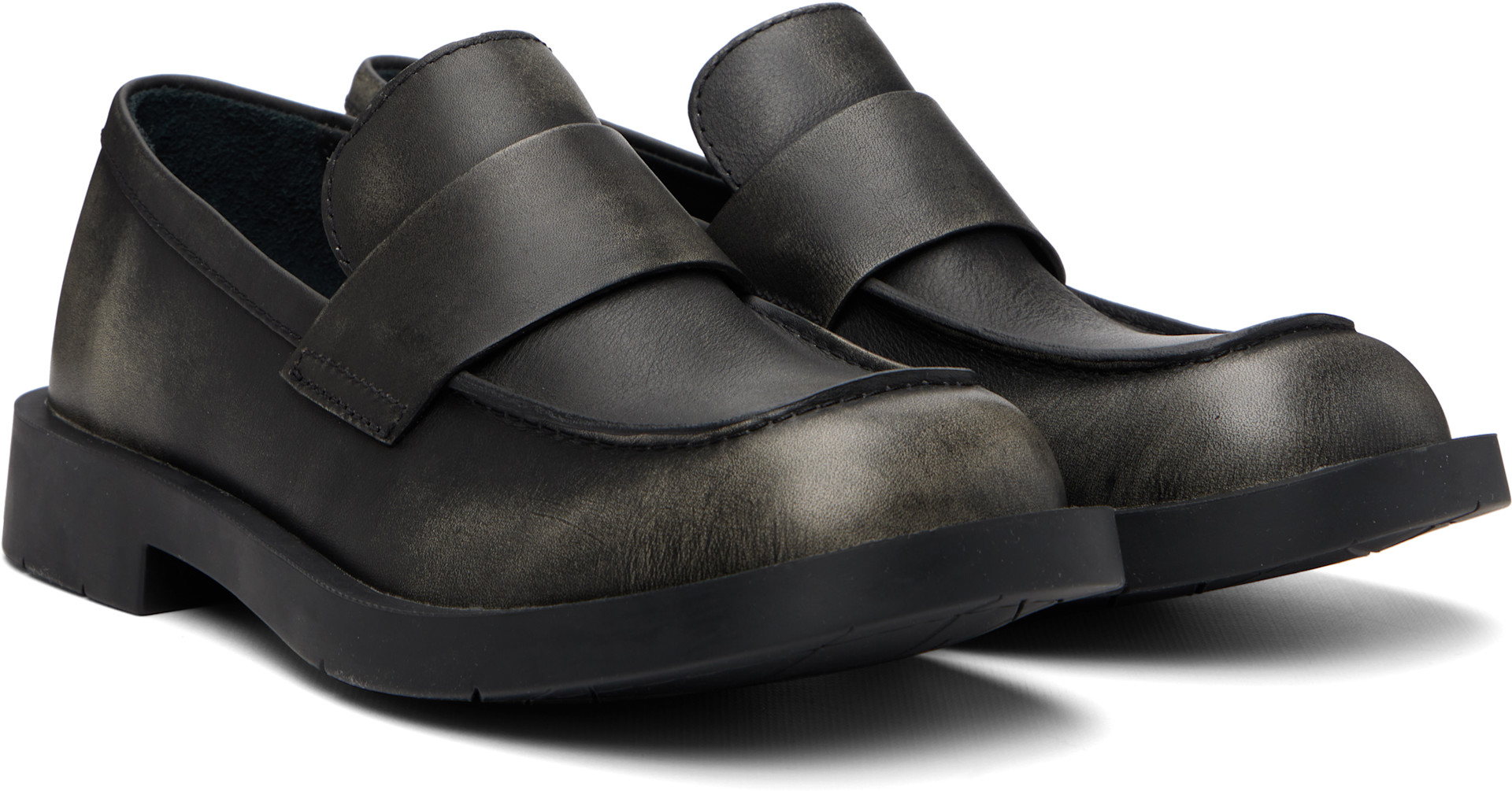 CAMPERLAB - Black MIL 1978 Leather Loafers