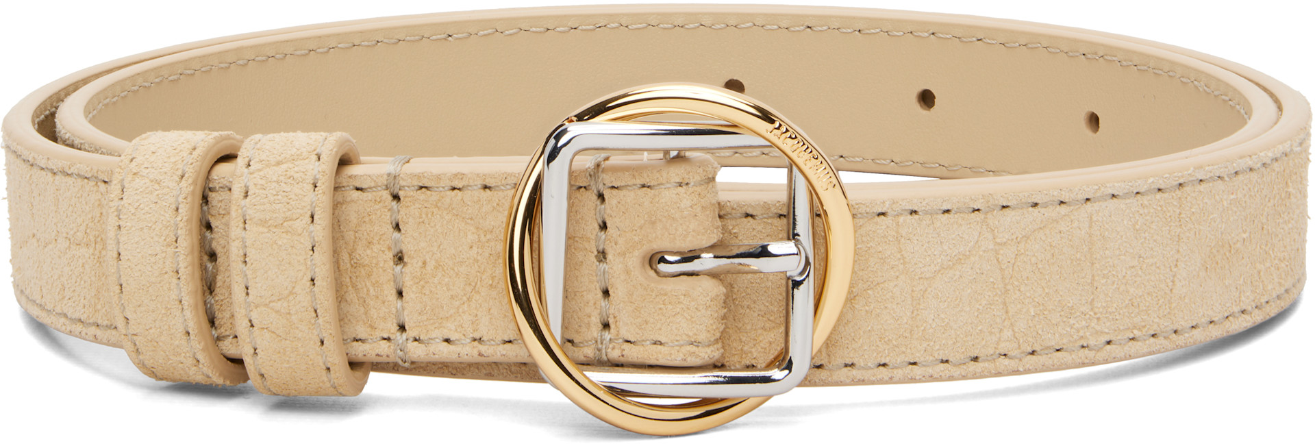JACQUEMUS - Ceinture fine Salon beige