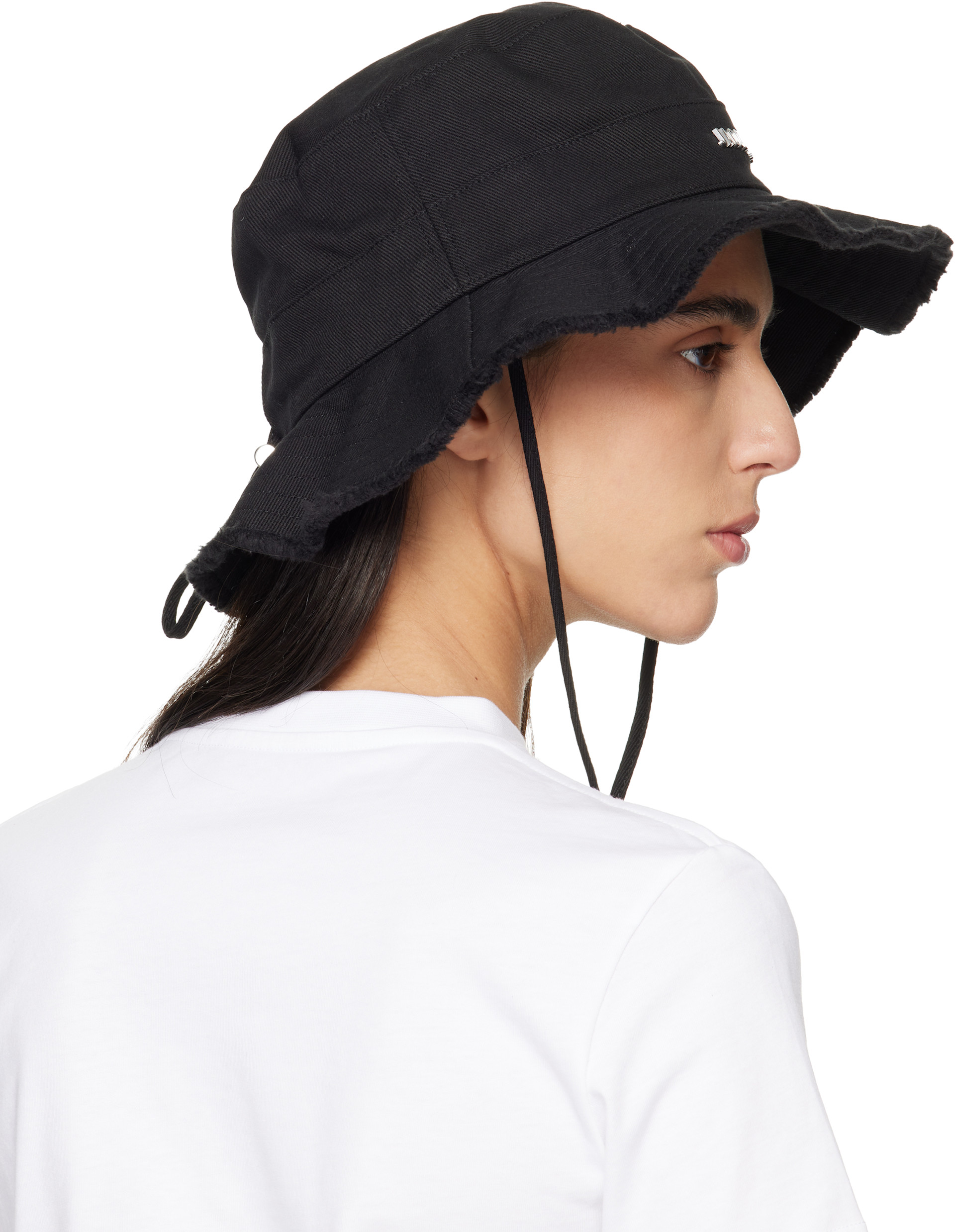 JACQUEMUS: Black Les Classiques 'The Artichaut' Bucket Hat
