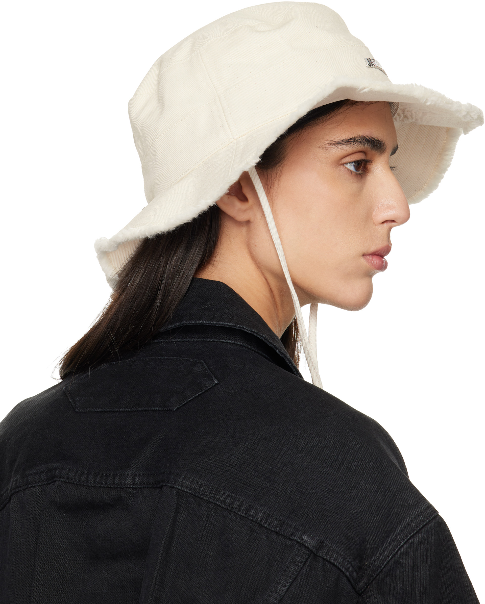 JACQUEMUS: Off-White Les Classiques 'The Artichaut' Bucket Hat