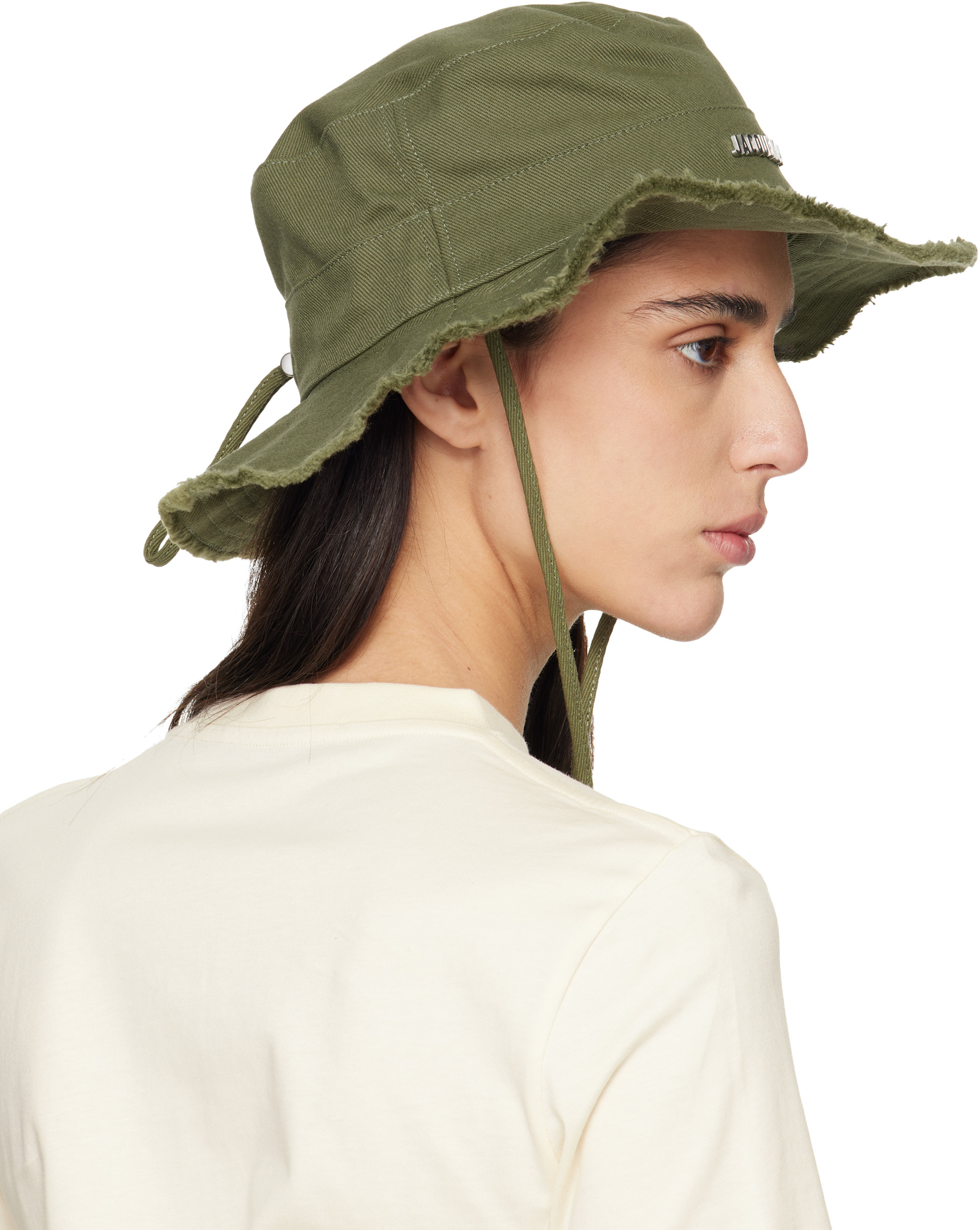 み*、様 jacquemus Artichaut バケットハット JACQUEMUS: カーキ 'The Artichaut' バケットハット | SSENSE 日本