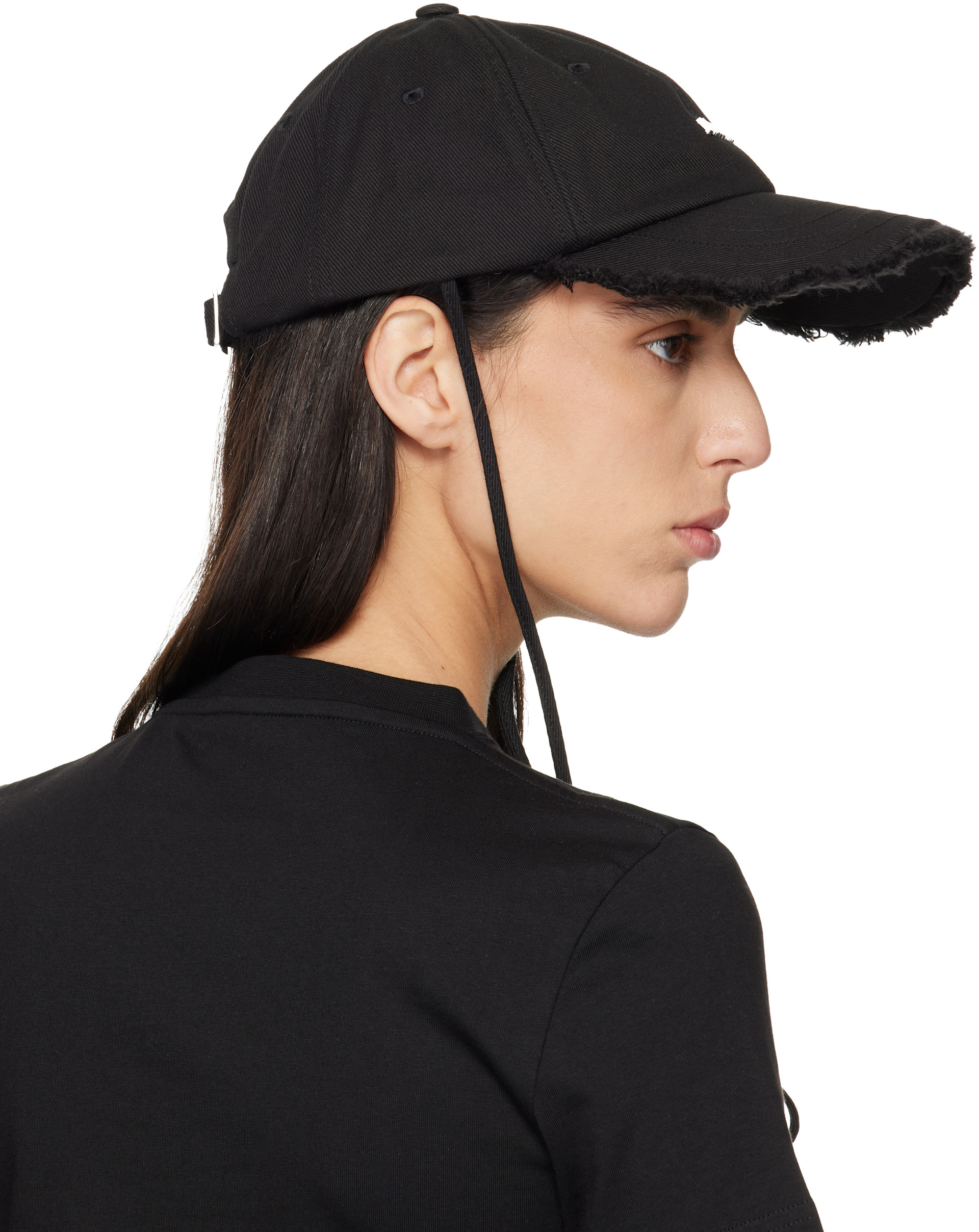 JACQUEMUS: ブラック Les Classiques 'The Artichaut' デニム キャップ