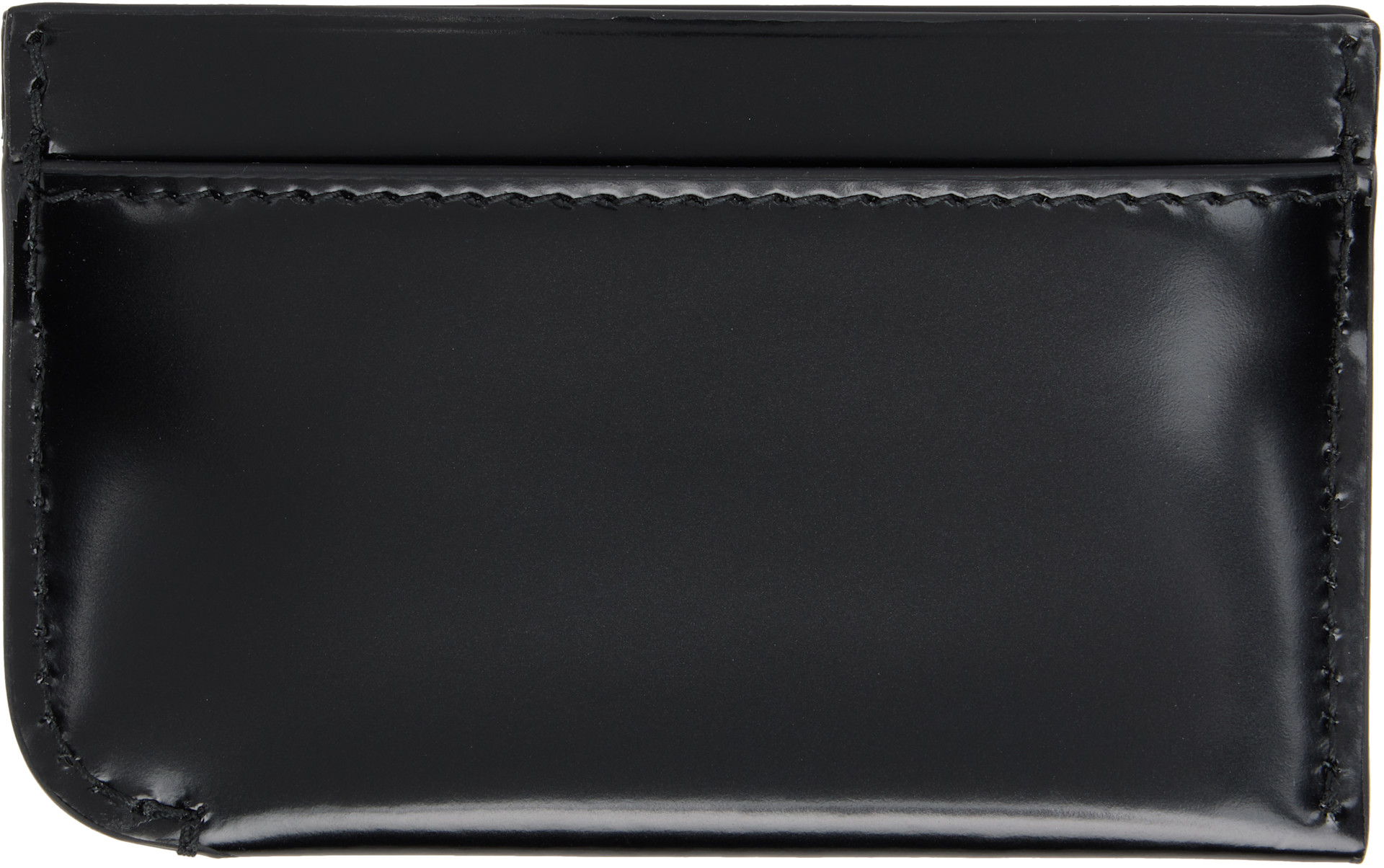 JACQUEMUS: Black 'Le Porte Curvo' Card Holder | SSENSE