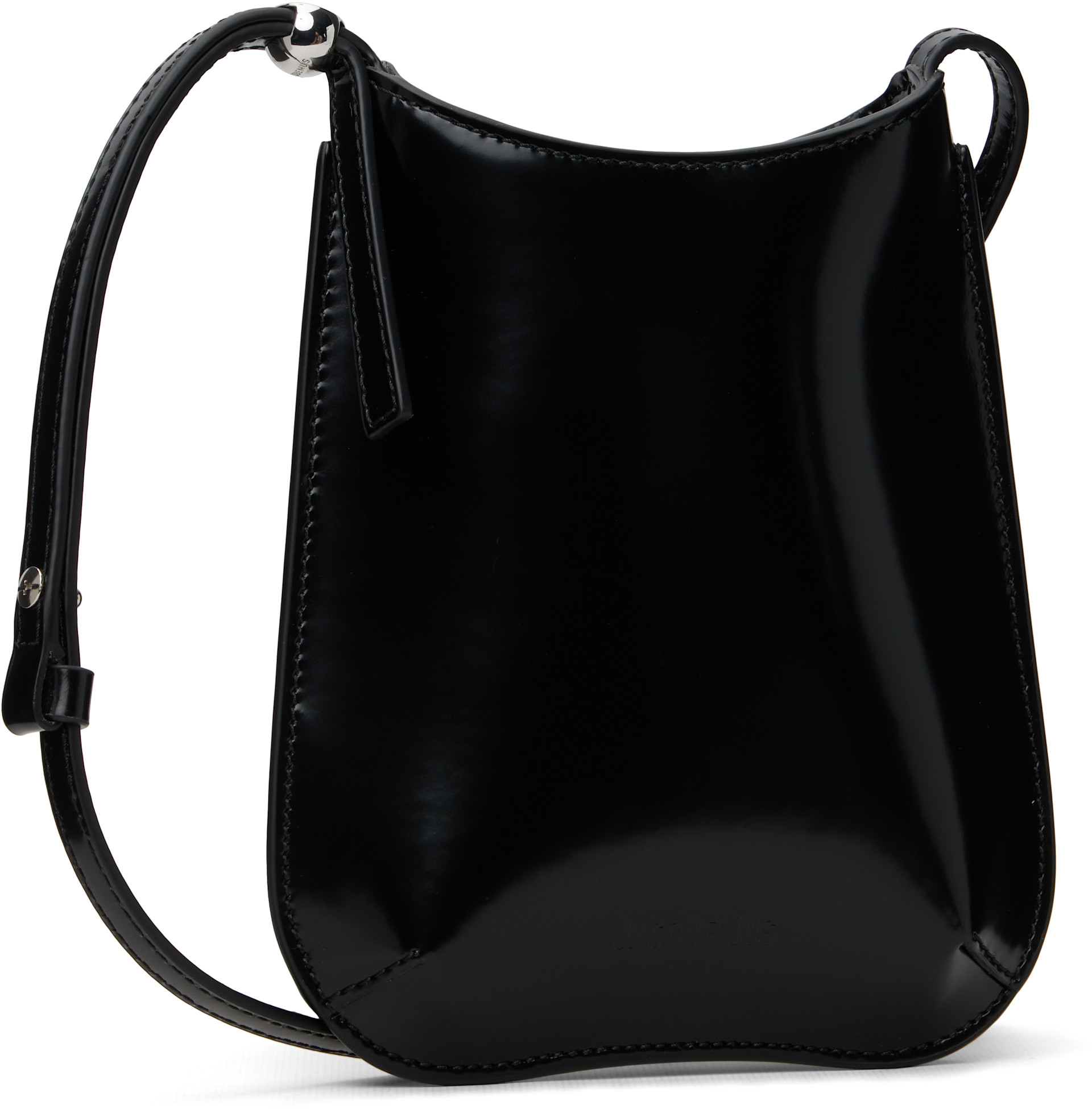 JACQUEMUS: Black 'The Bisou phone pouch' Bag | SSENSE JACQUEMUS: Black 'The Bisou phone pouch' Bag | SSENSE