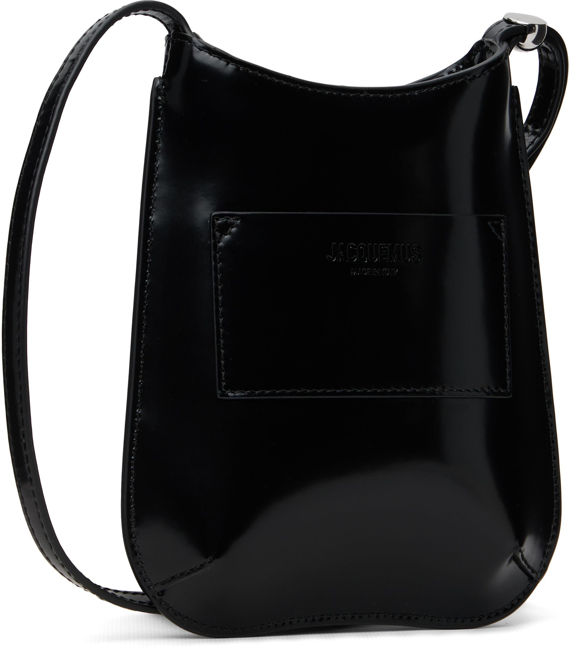 JACQUEMUS: Black 'The Bisou phone pouch' Bag | SSENSE
