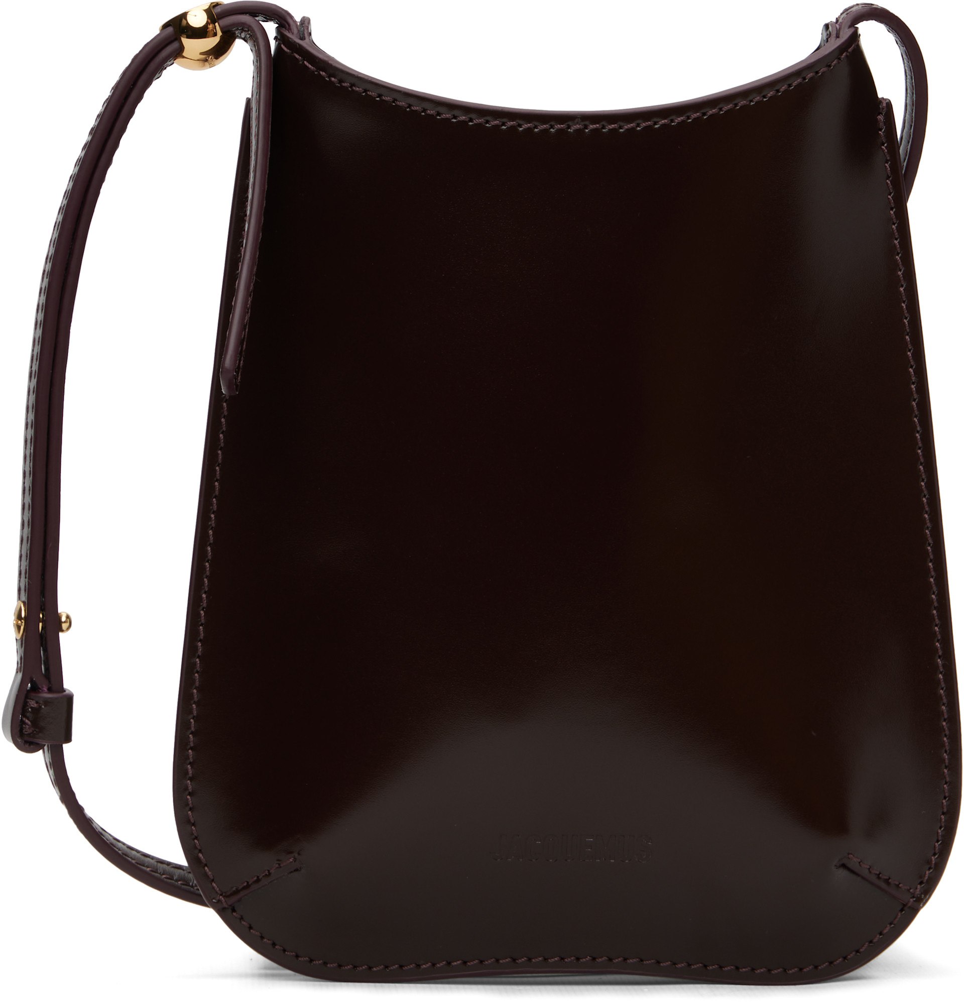 JUCQUEMUS ウエストポーチ JACQUEMUS: Burgundy 'The Bisou phone pouch' Bag | SSENSE