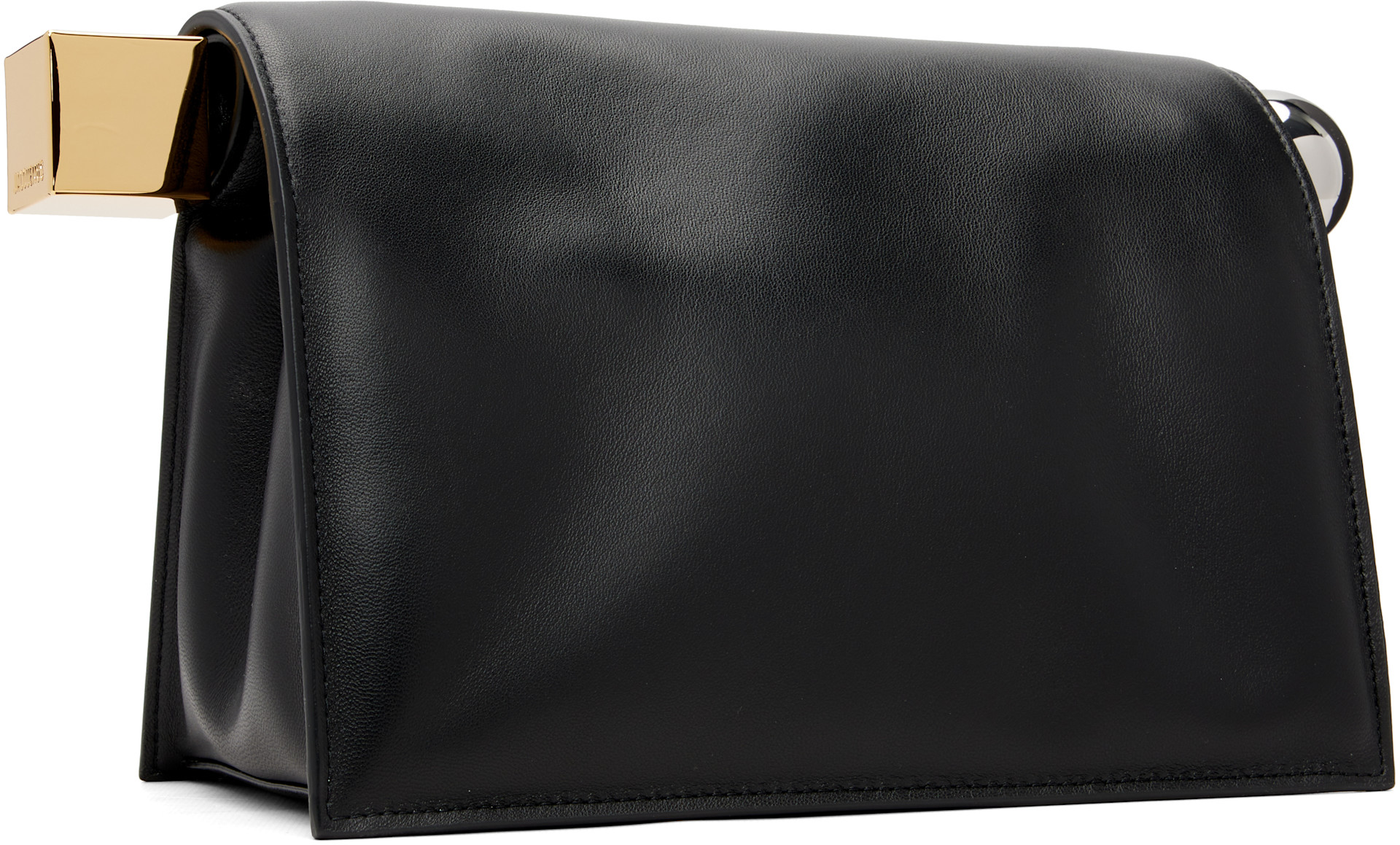JACQUEMUS: Black Les Classiques 'The Rond Carré' Clutch | SSENSE