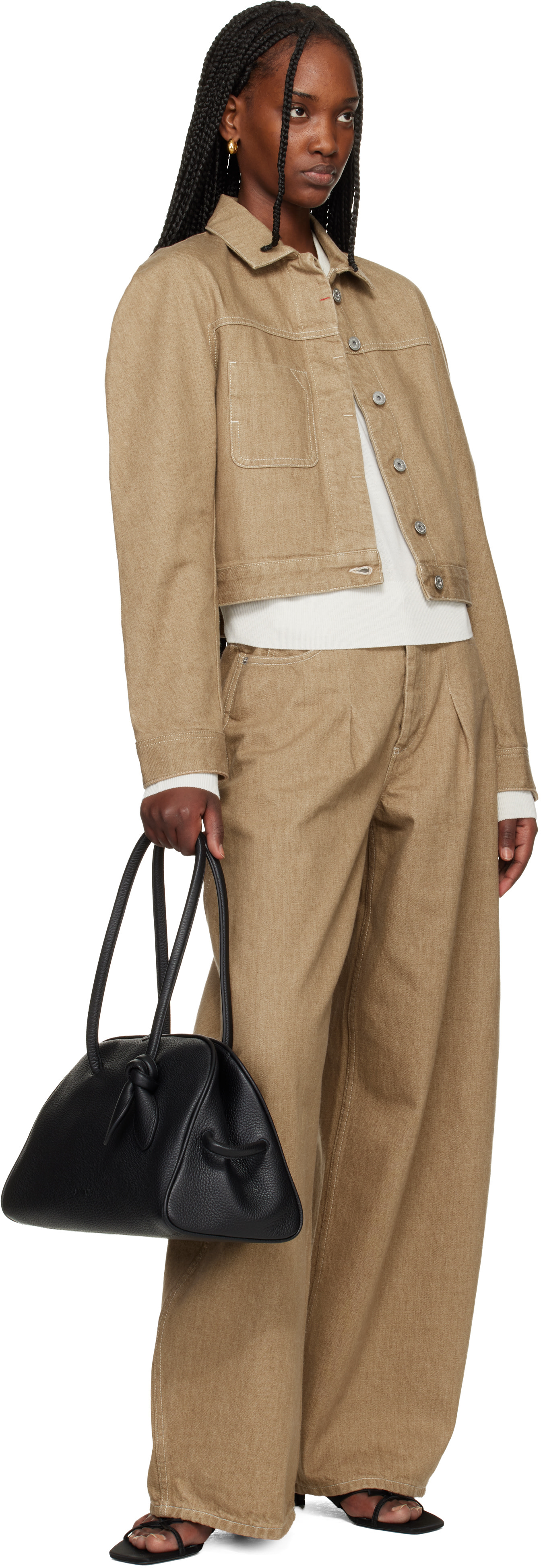 JACQUEMUS: Black La Croisière 'The Turismo' Bag | SSENSE