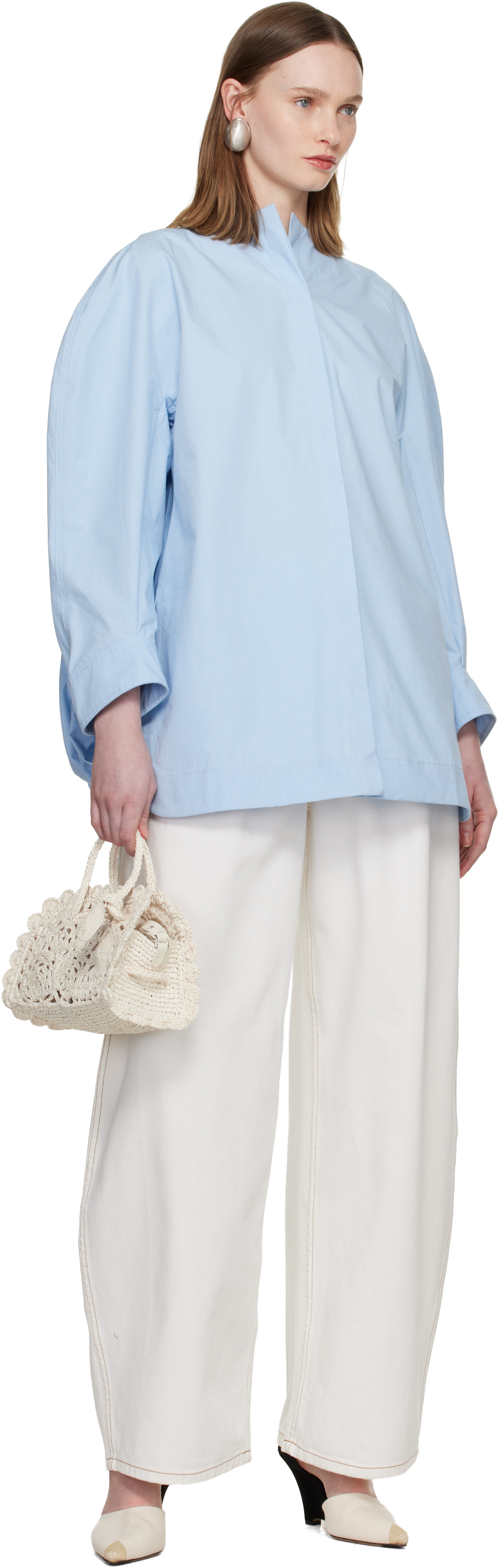 JACQUEMUS: White 'The small Turismo Crochet' Bag | SSENSE