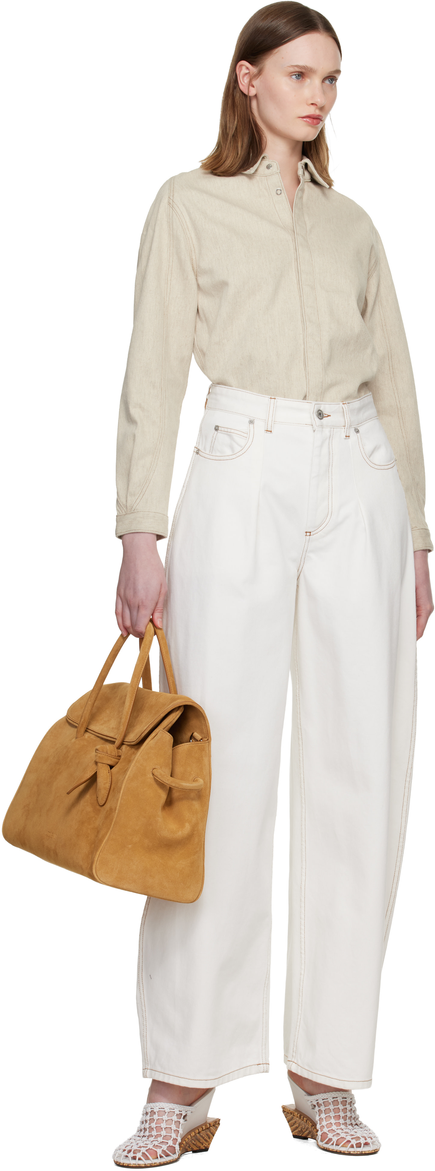JACQUEMUS - Sac Turismo brun clair