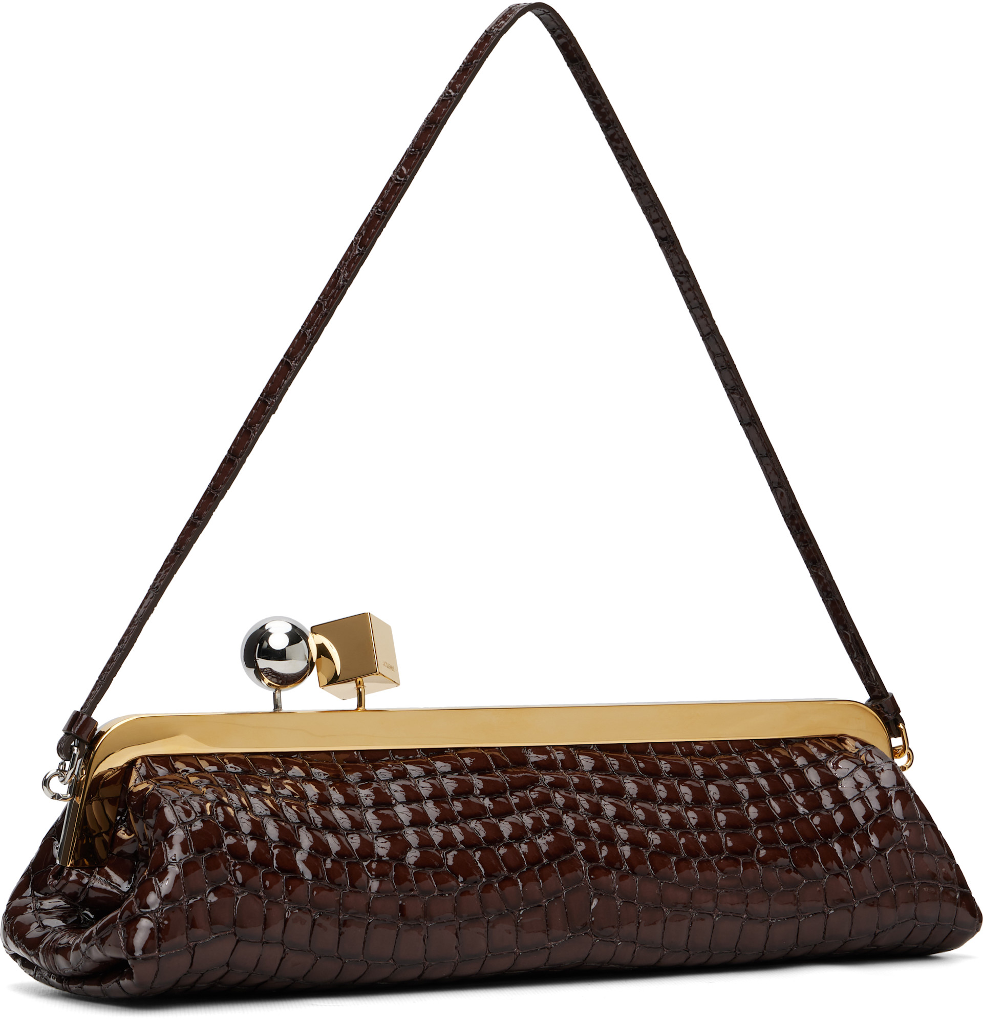 JACQUEMUS - Pochette Salon brun