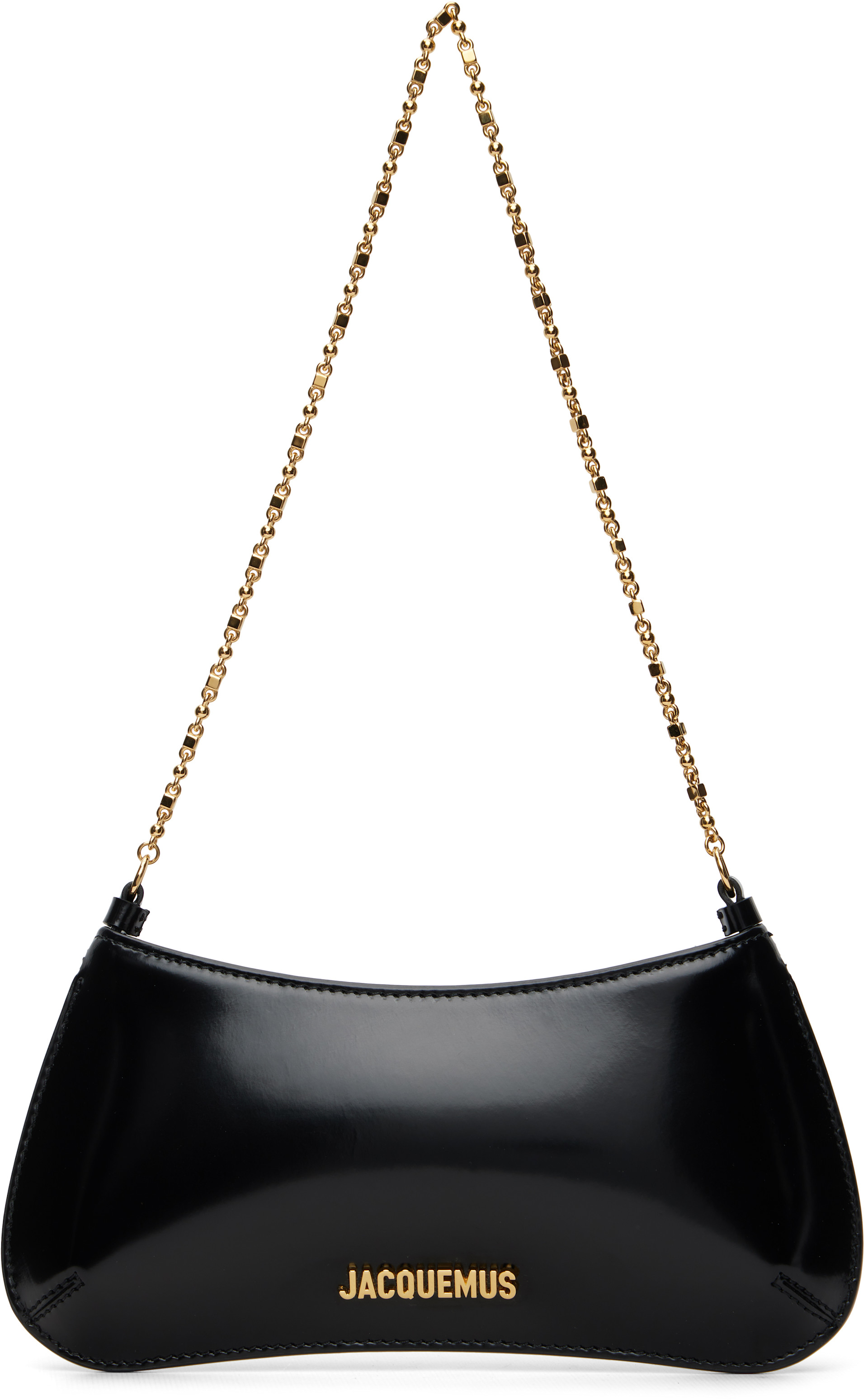 値下げ中　 jacquemus バッグ JACQUEMUS: ブラック Winter Retreat 'The small Bisou Chaîne' バッグ