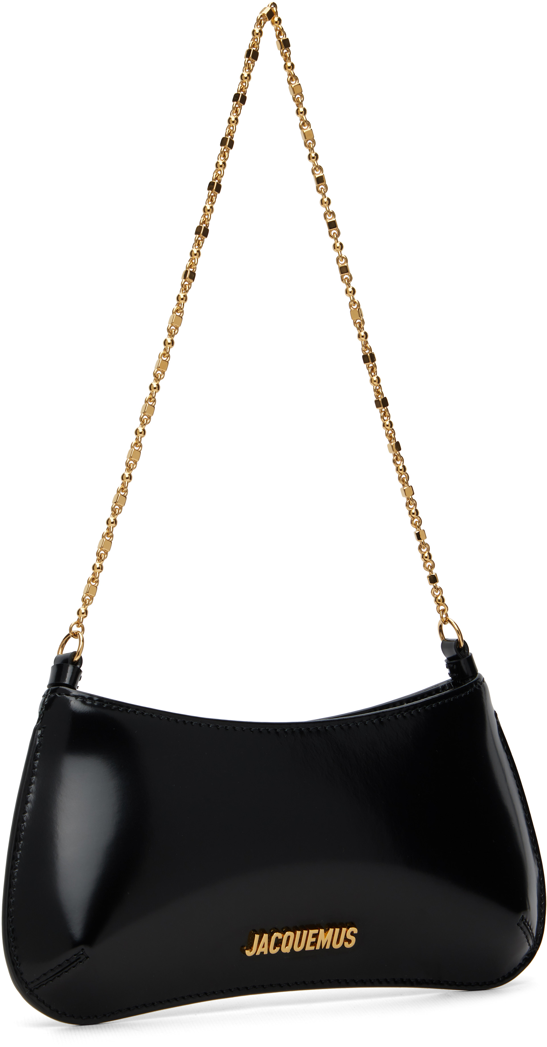 JACQUEMUS: ブラック Winter Retreat 'The small Bisou Chaîne' バッグ