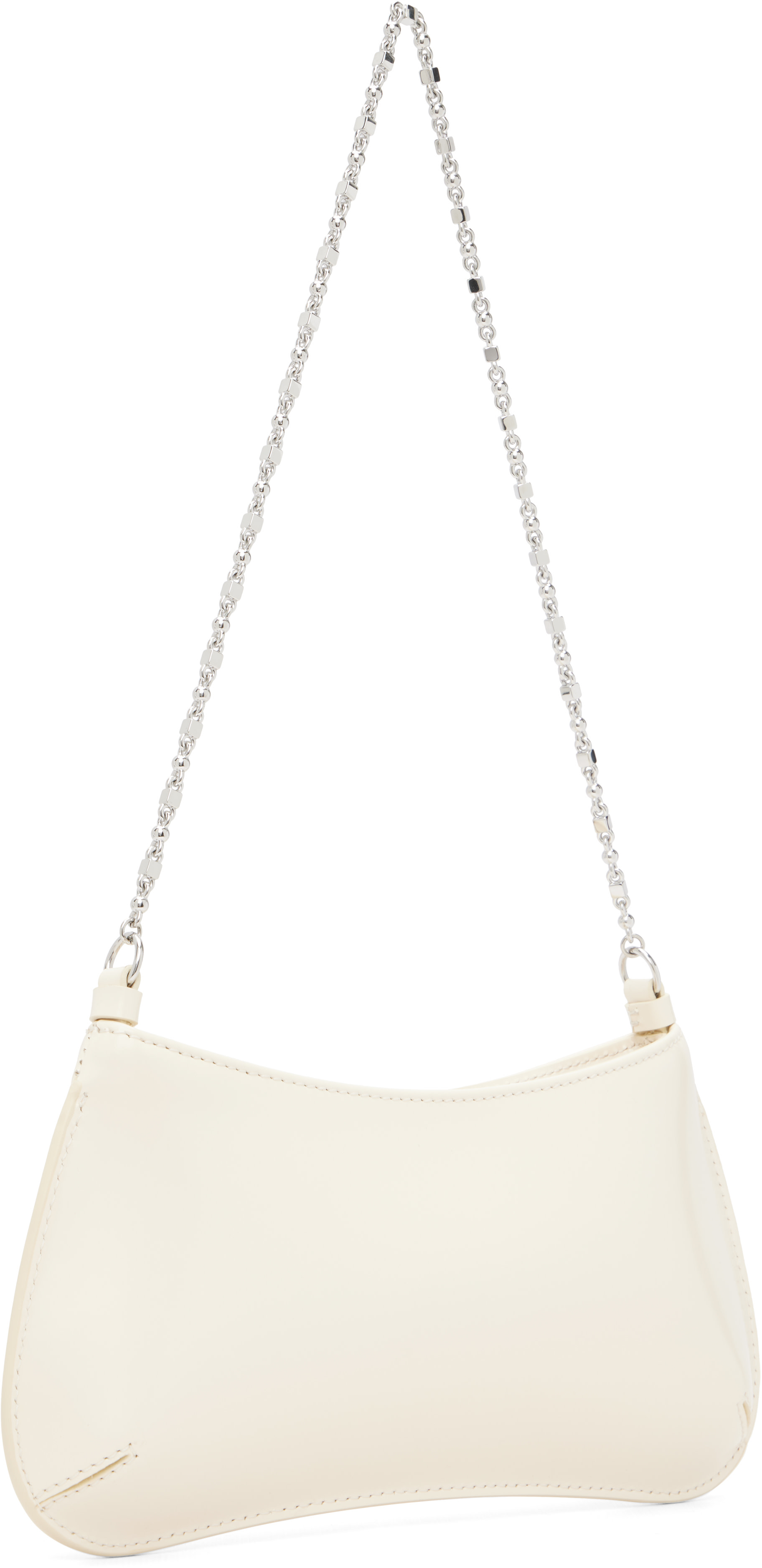 JACQUEMUS: Off-White La Croisière 'The small Bisou Chaine' Bag