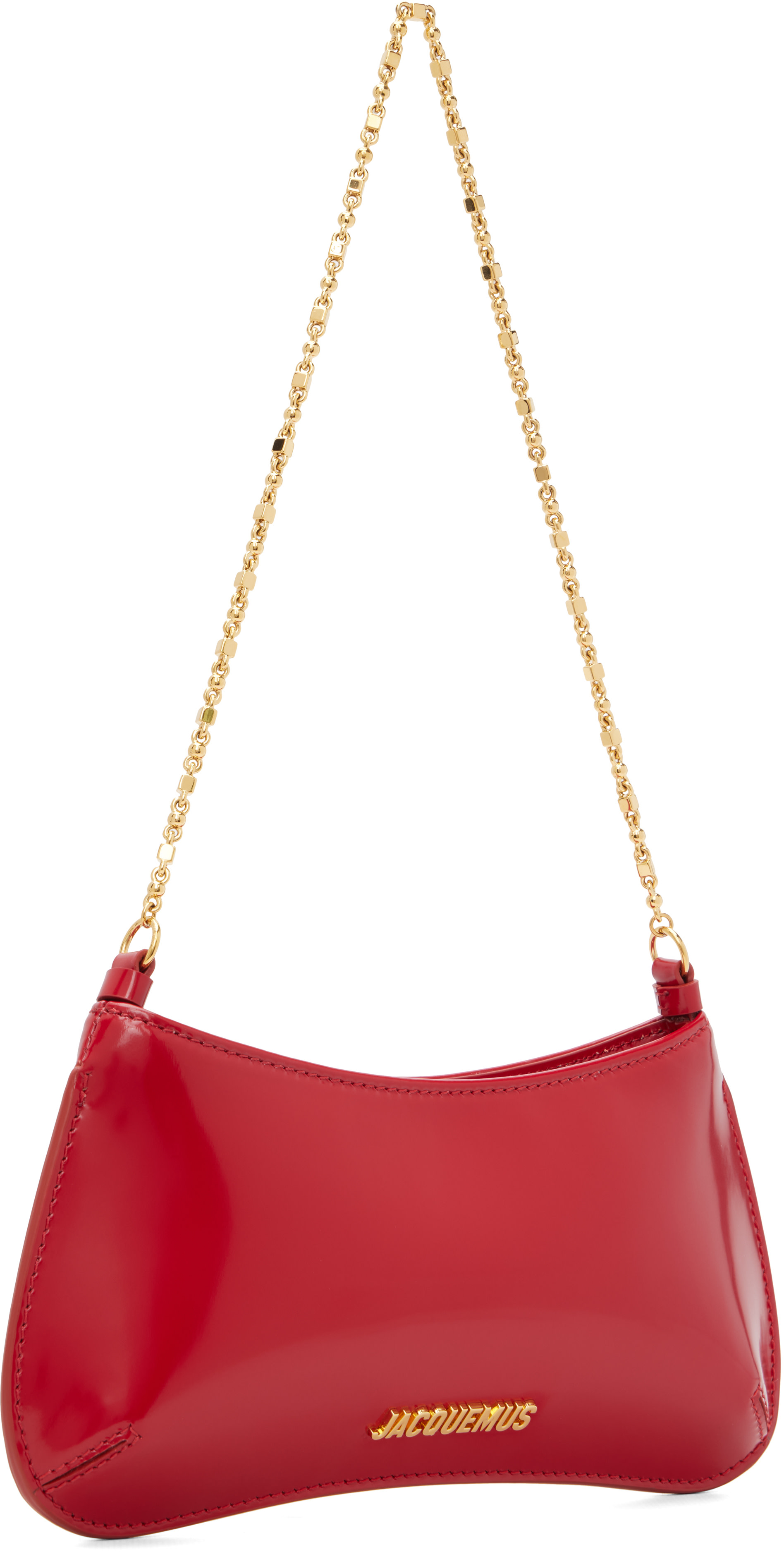 JACQUEMUS: Red 'The small Bisou Chaine' Bag | SSENSE