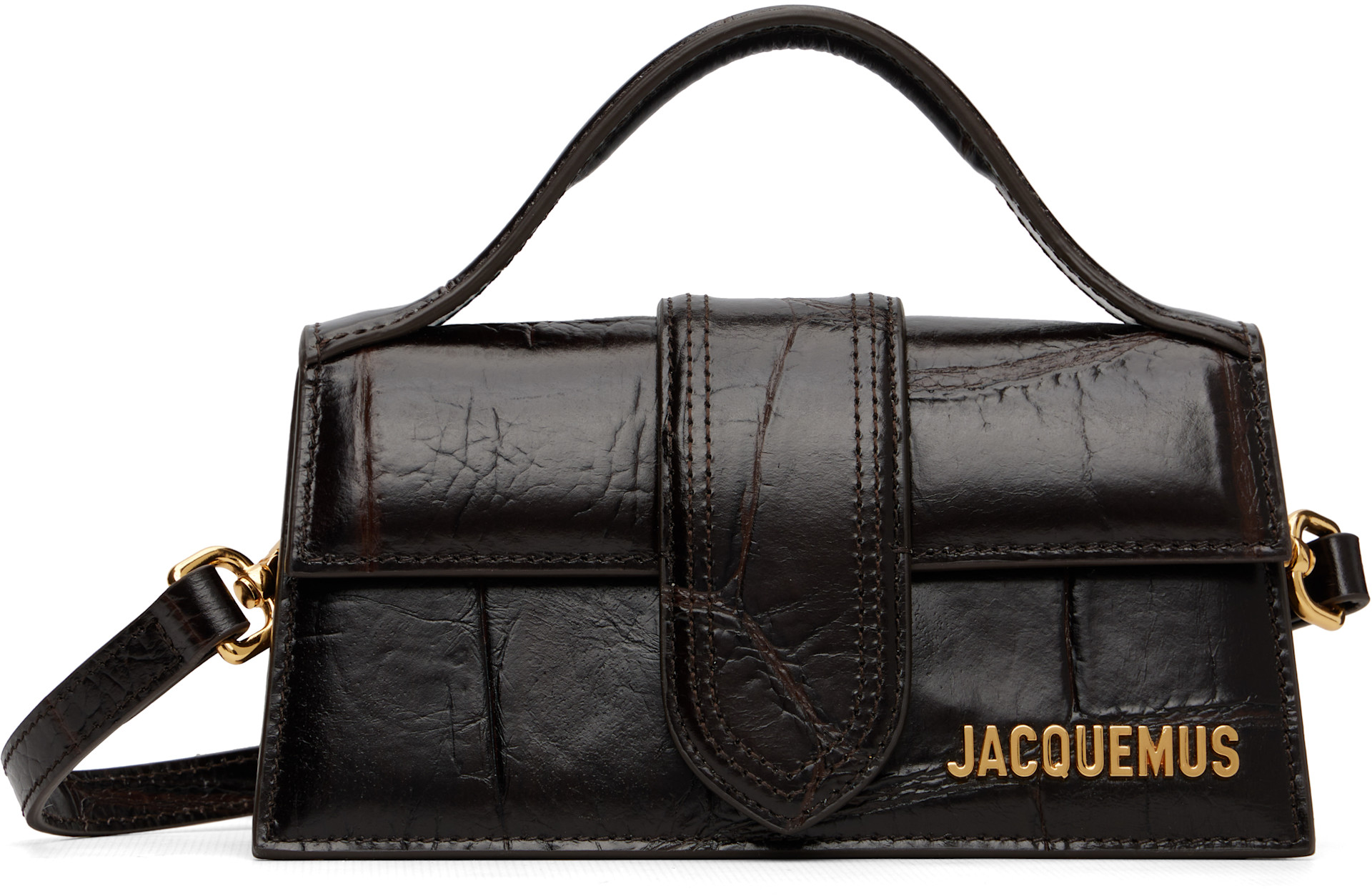 JACQUEMUS: Brown 'The Bambino' Bag | SSENSE