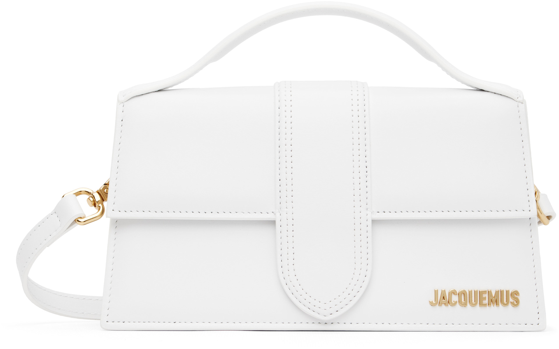 JACQUEMUS: White Les Classiques 'The large Bambino' Bag | SSENSE