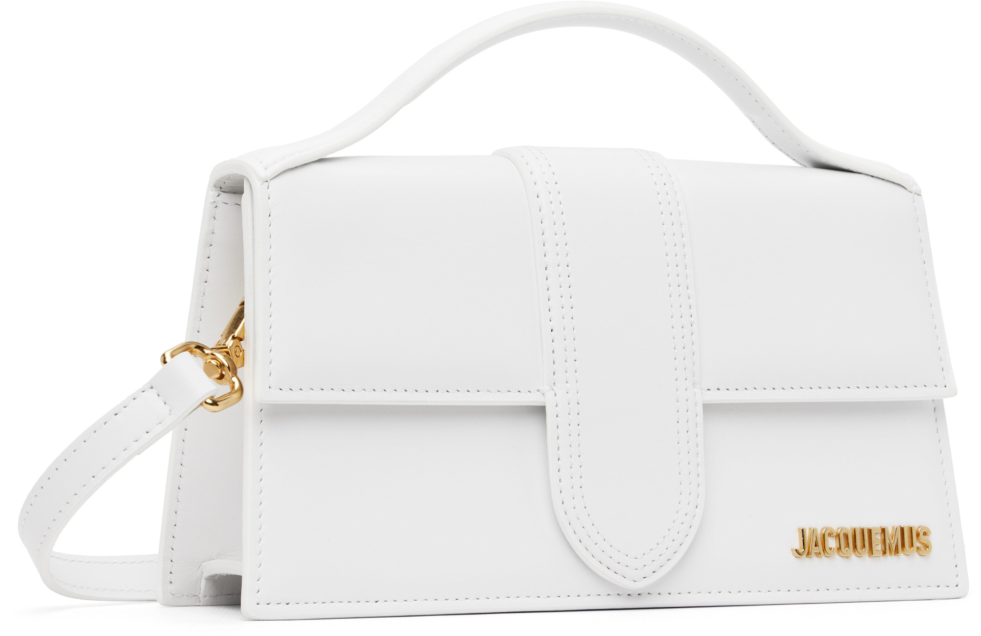 JACQUEMUS: White Les Classiques 'The large Bambino' Bag | SSENSE