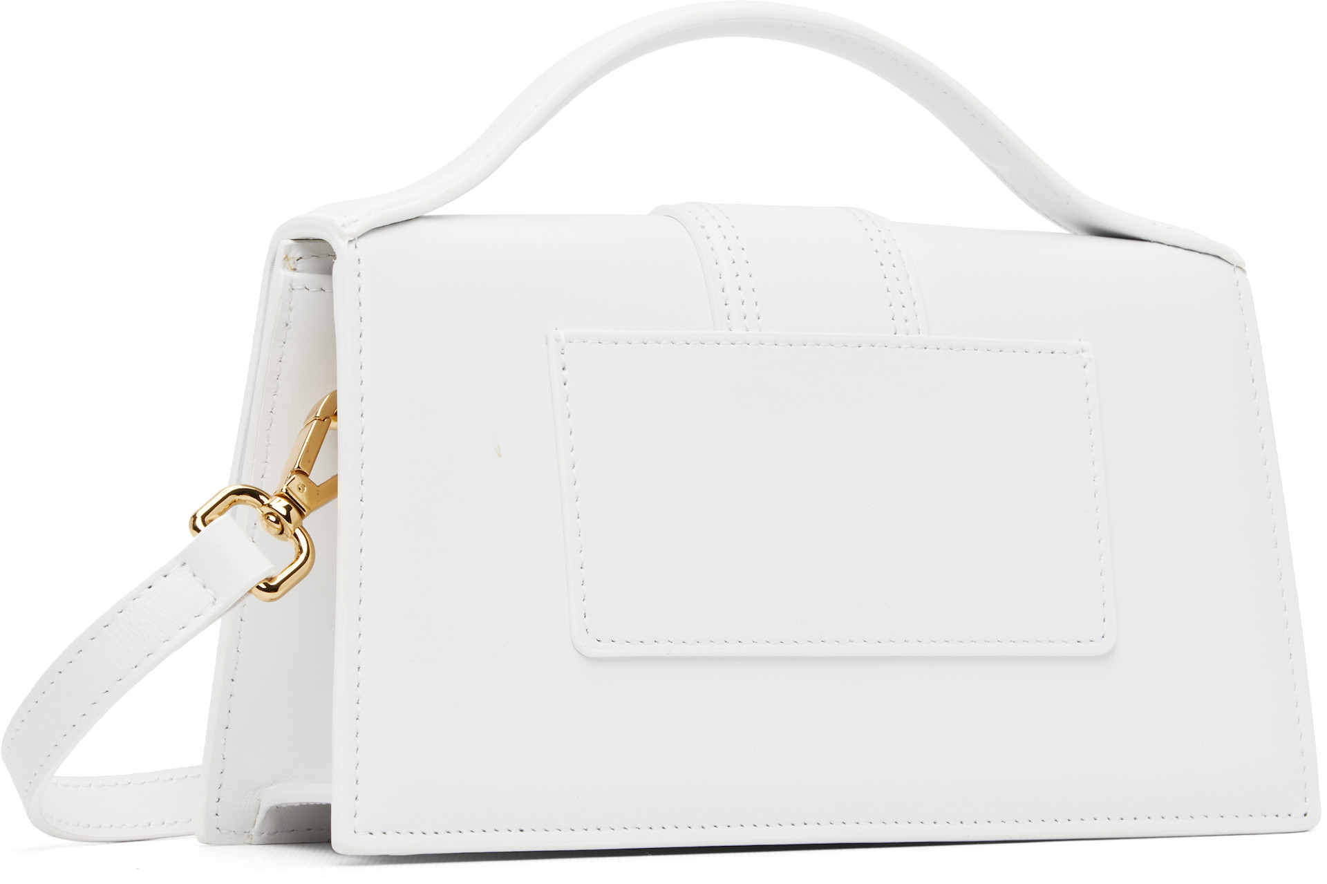 JACQUEMUS: White Les Classiques 'The large Bambino' Bag | SSENSE