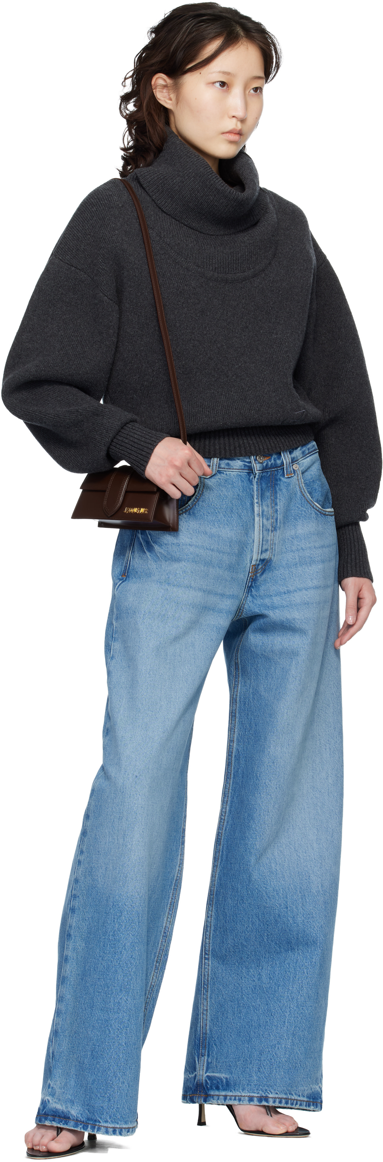 JACQUEMUS - Sac Bambino brun