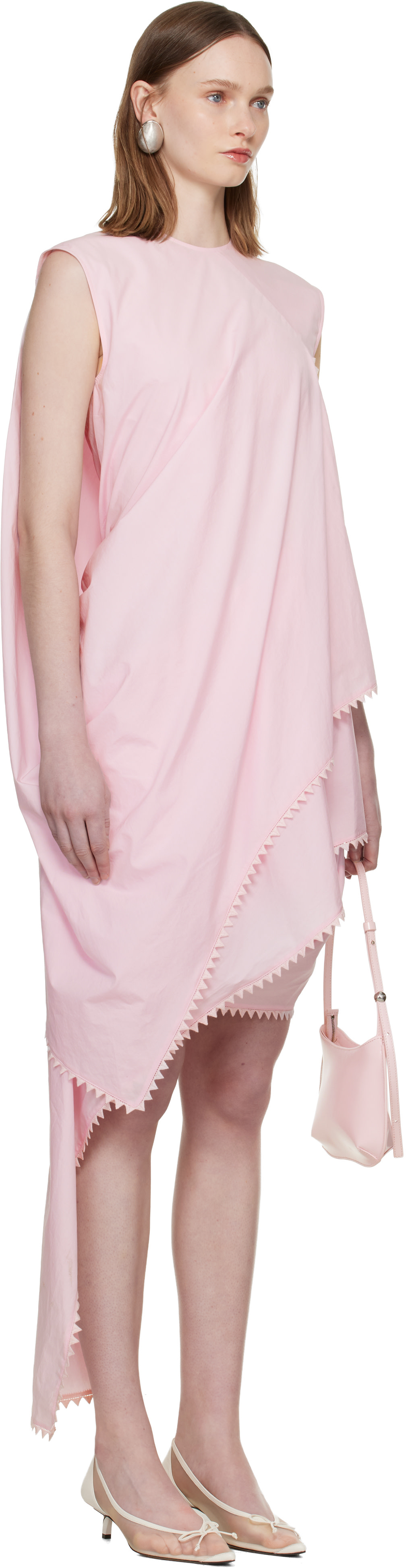 JACQUEMUS - Robe courte Traversin rose
