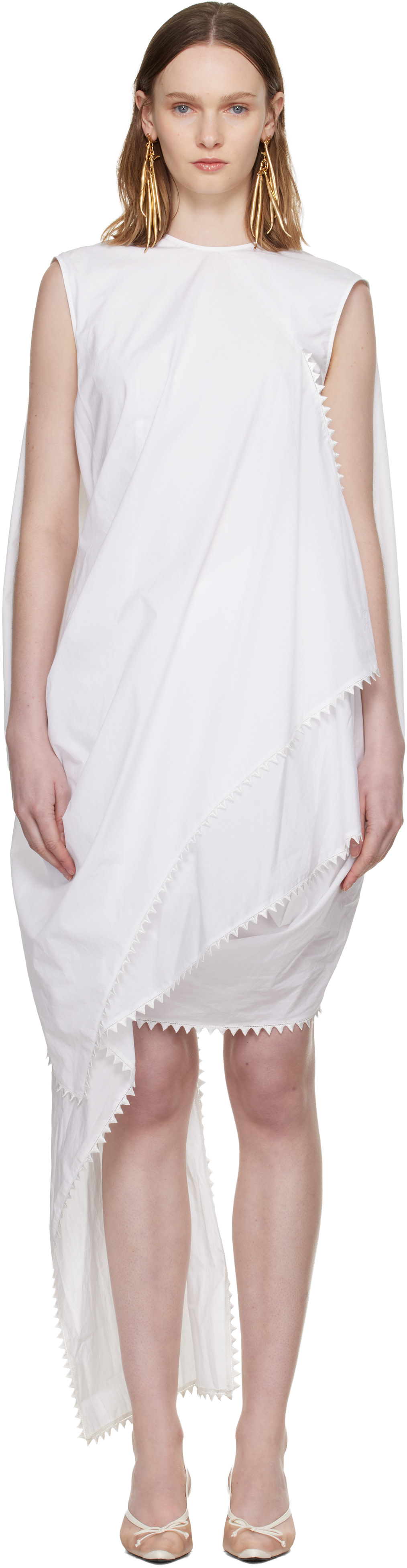 JACQUEMUS - Robe courte Traversin blanche