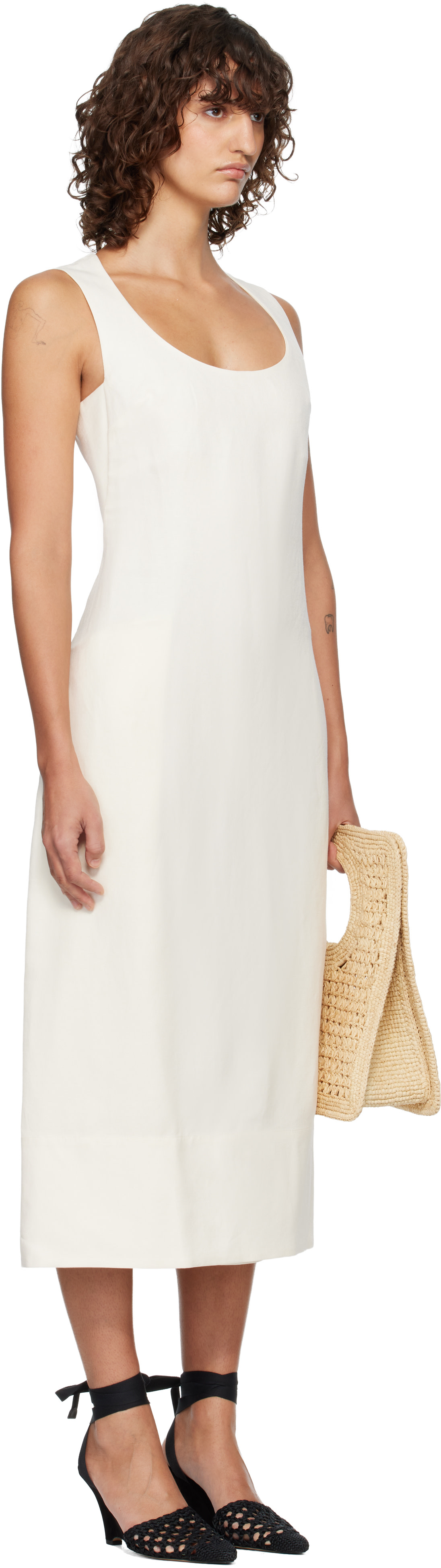 dress that ties at neck Gold Metallic Tie Neck Maxi Dress – self-portrait-US