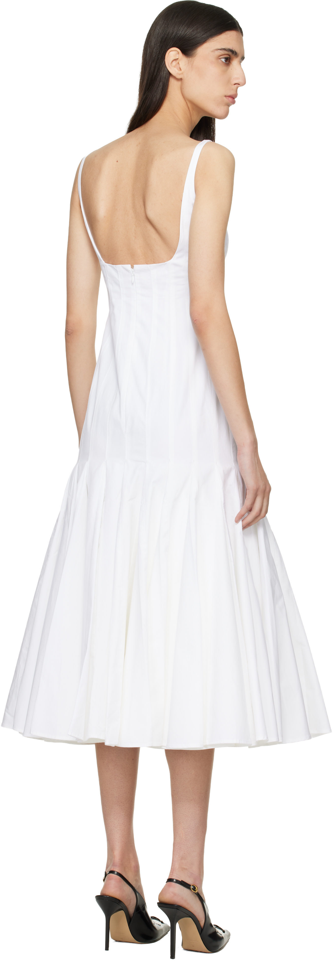 JACQUEMUS - Robe midi Agave blanche - Le paysan