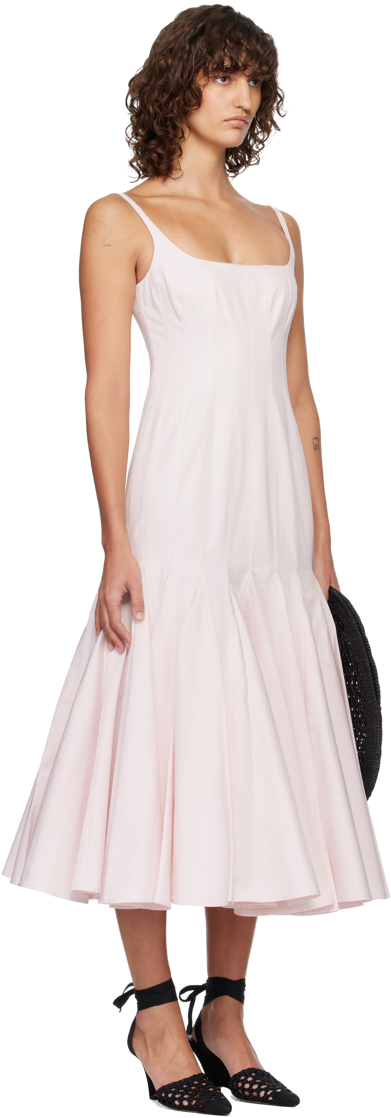 JACQUEMUS - Robe midi Agave rose