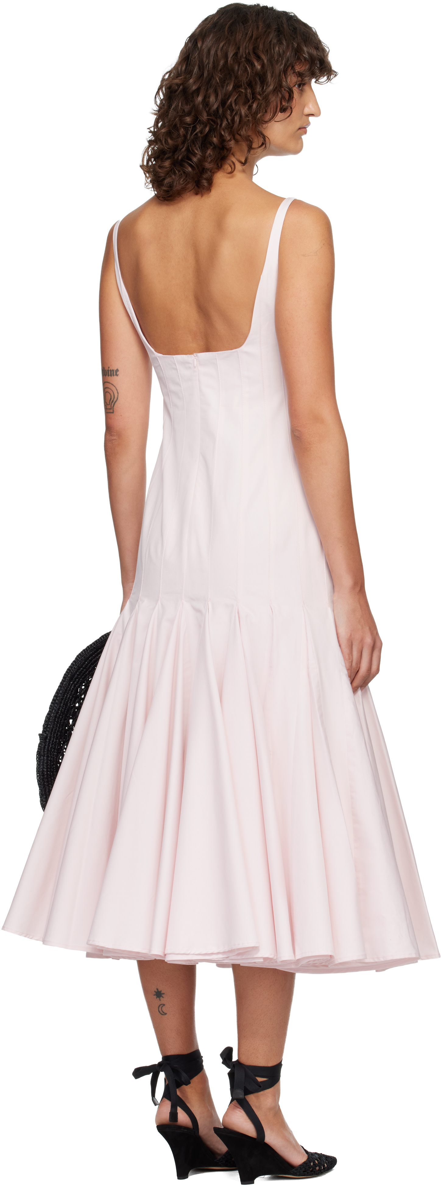 JACQUEMUS - Robe midi Agave rose