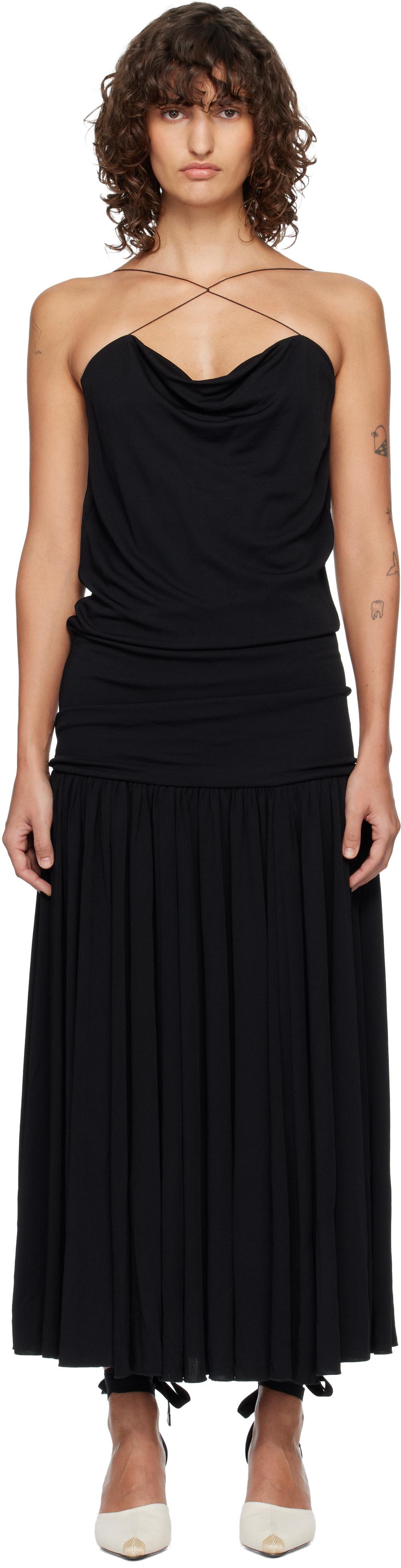 JACQUEMUS - Robe longue Abiha noire
