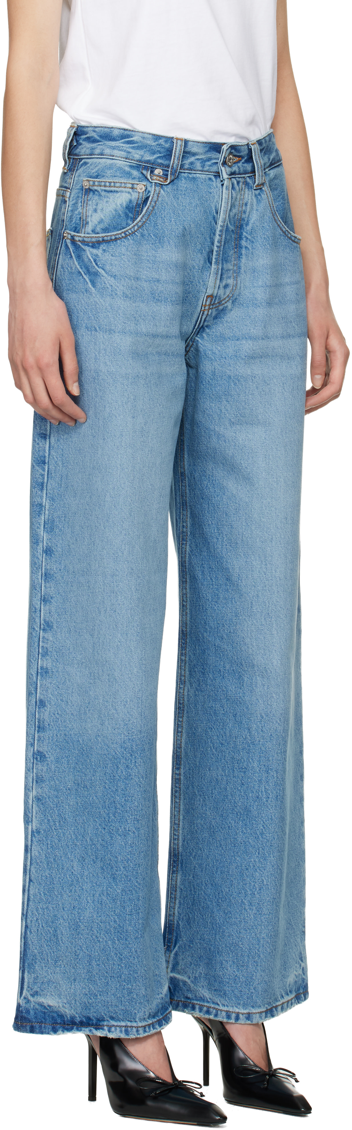 JACQUEMUS - Jean ample de-Nîmes bleu - Le paysan