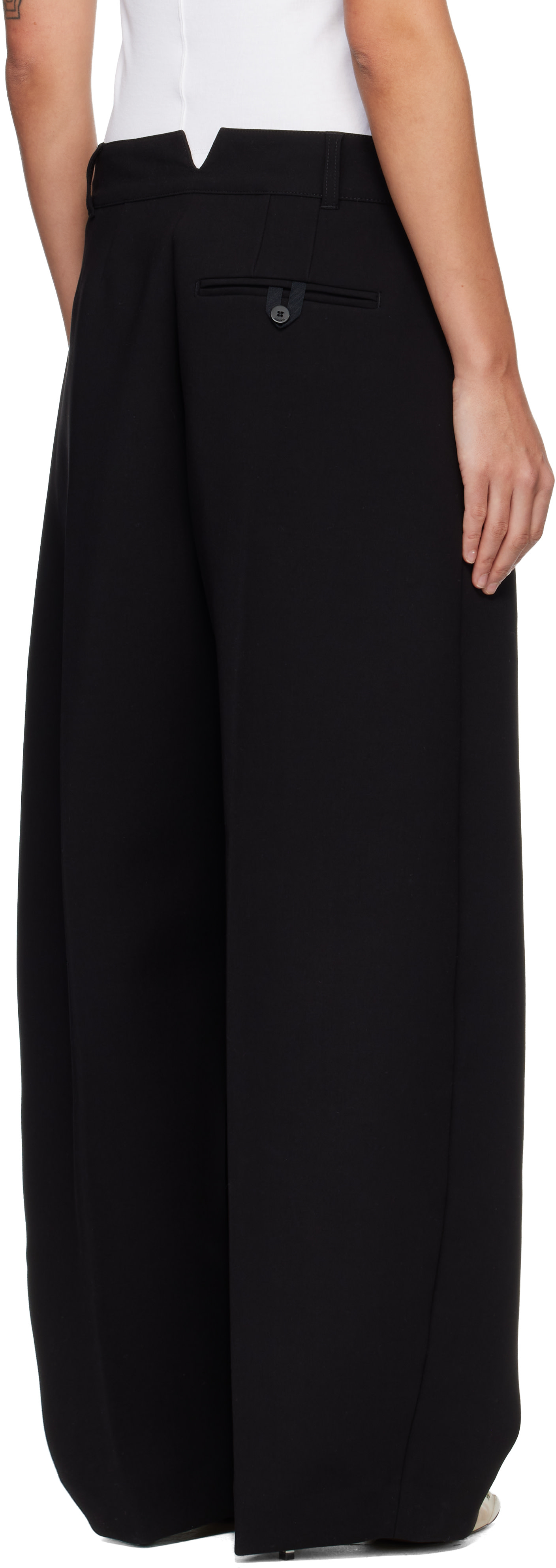 JACQUEMUS - Pantalon Ovalo noir
