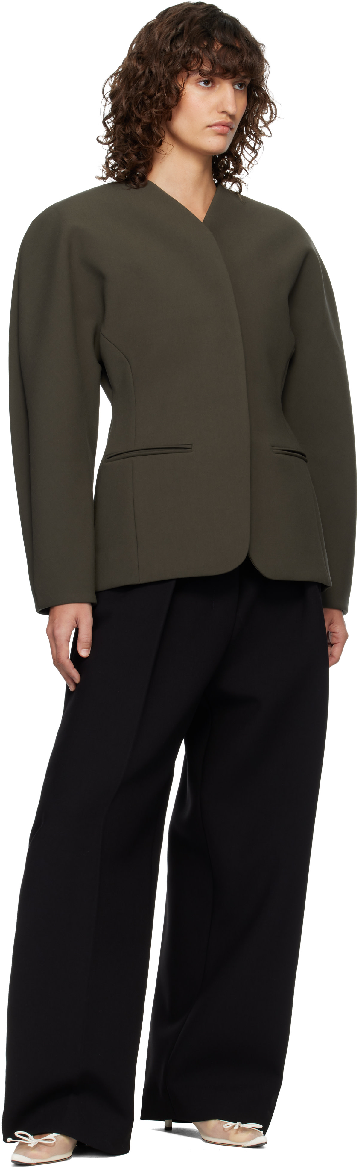 JACQUEMUS - Pantalon Ovalo noir