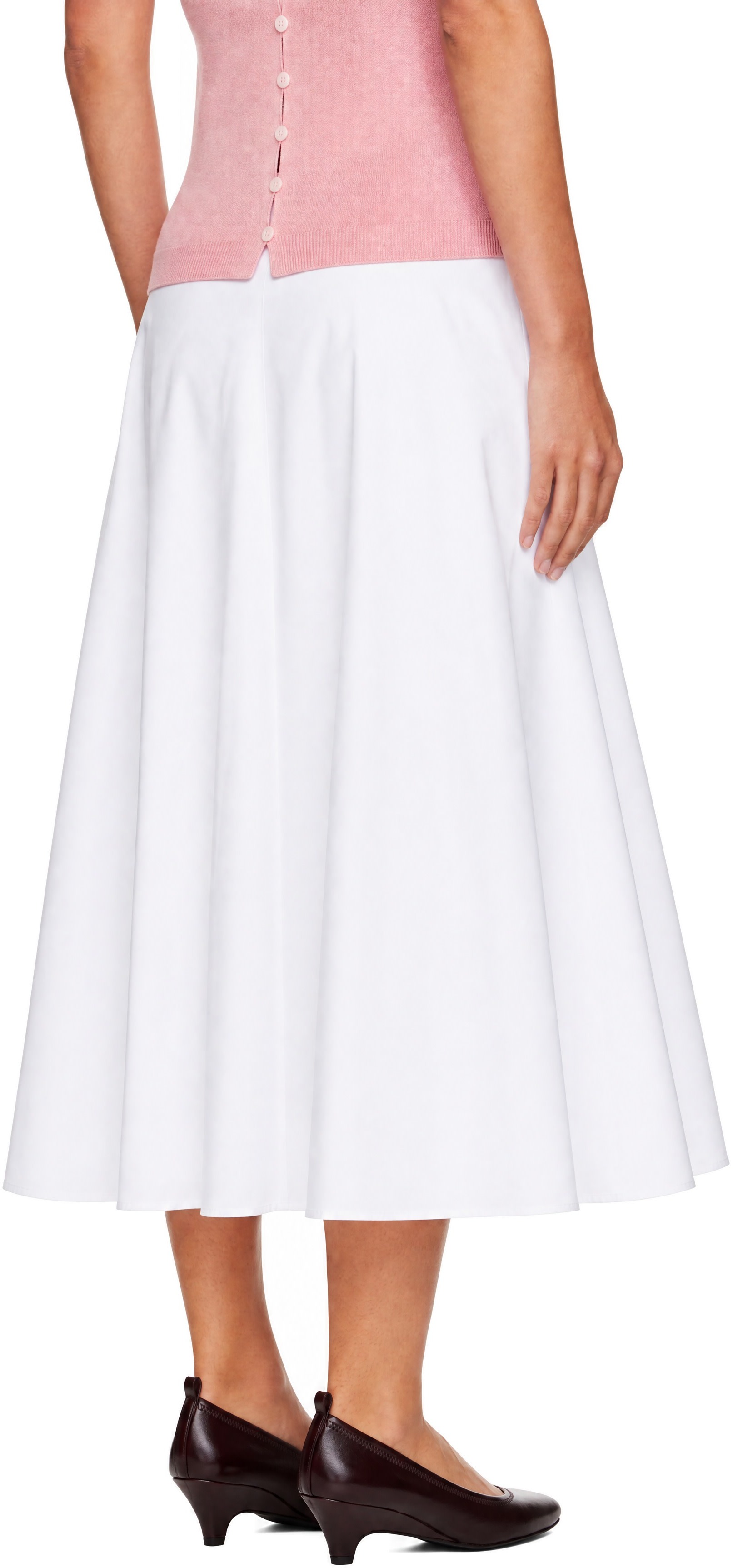 JACQUEMUS - Jupe midi Triangle blanche