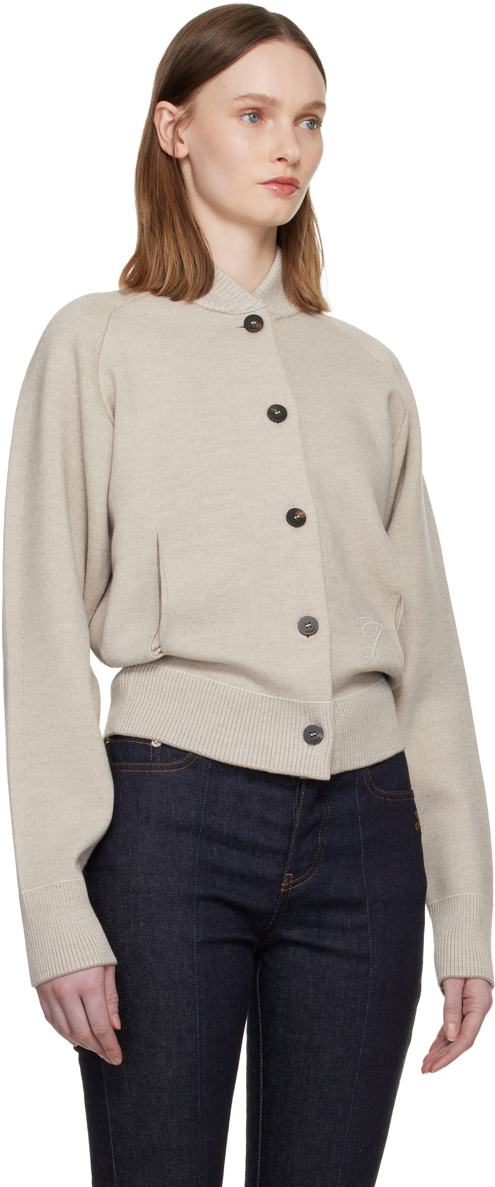 JACQUEMUS - Cardigan Lavande beige