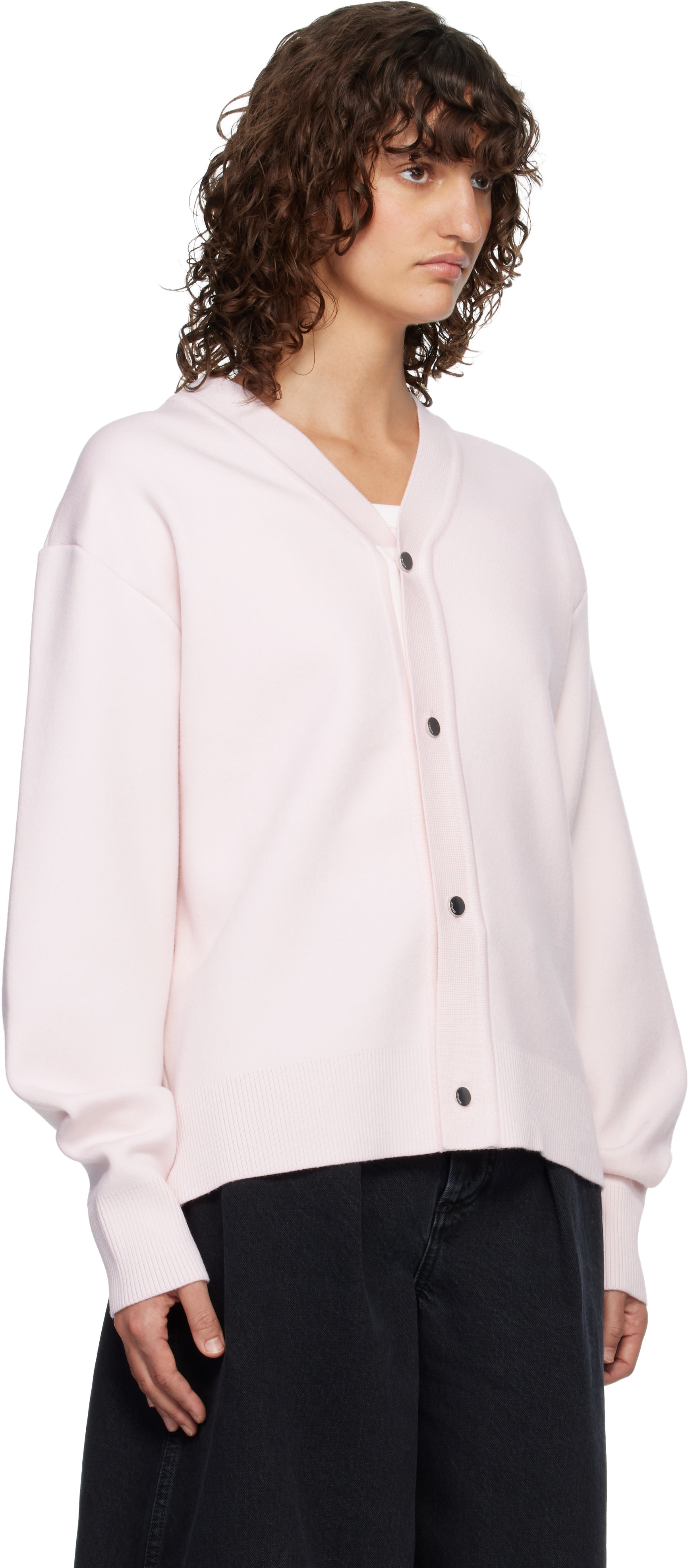 JACQUEMUS - Cardigan Doppio rose